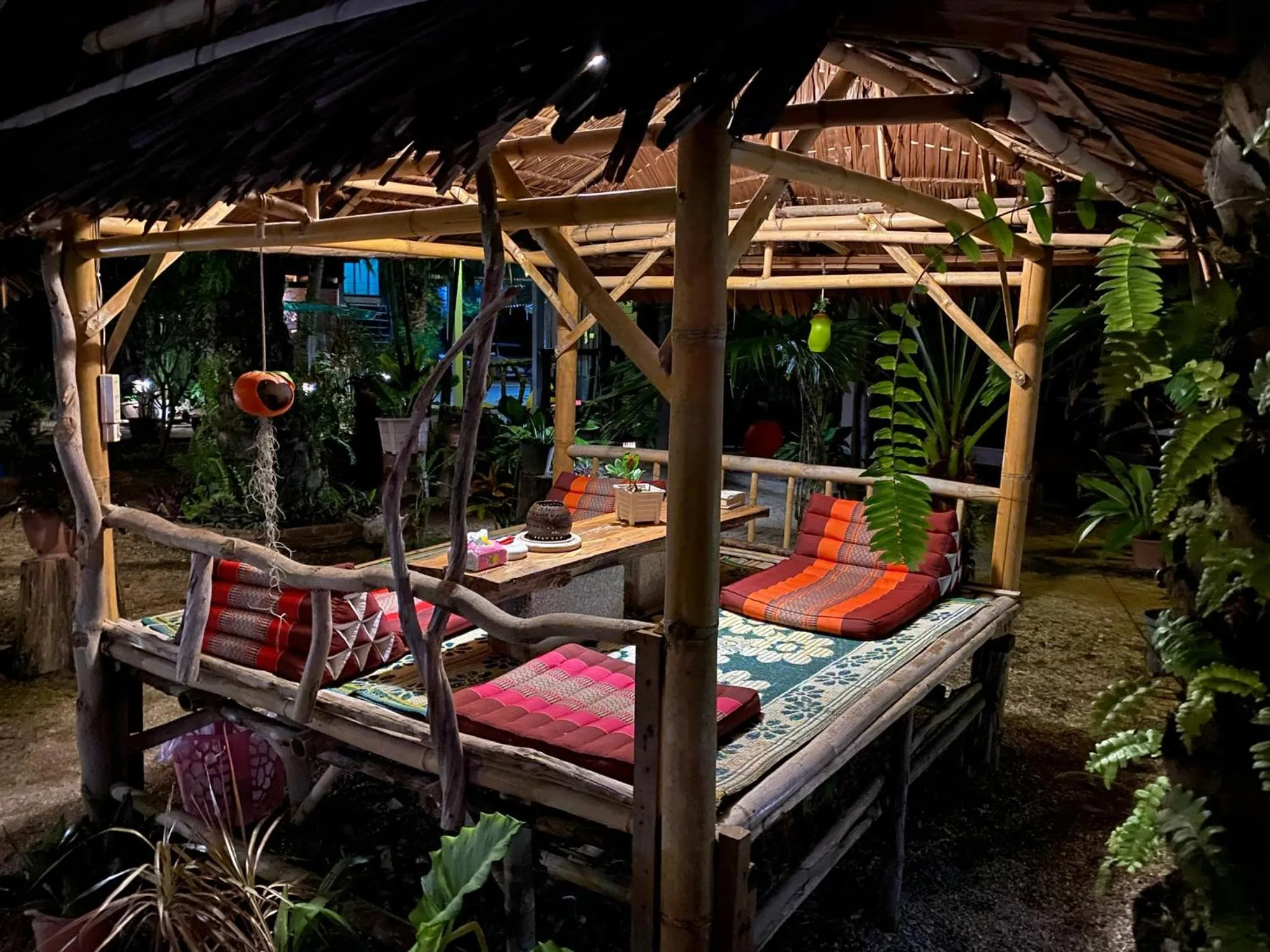 Patio, Bed in Leaf House Bungalows SHA PLUS approved