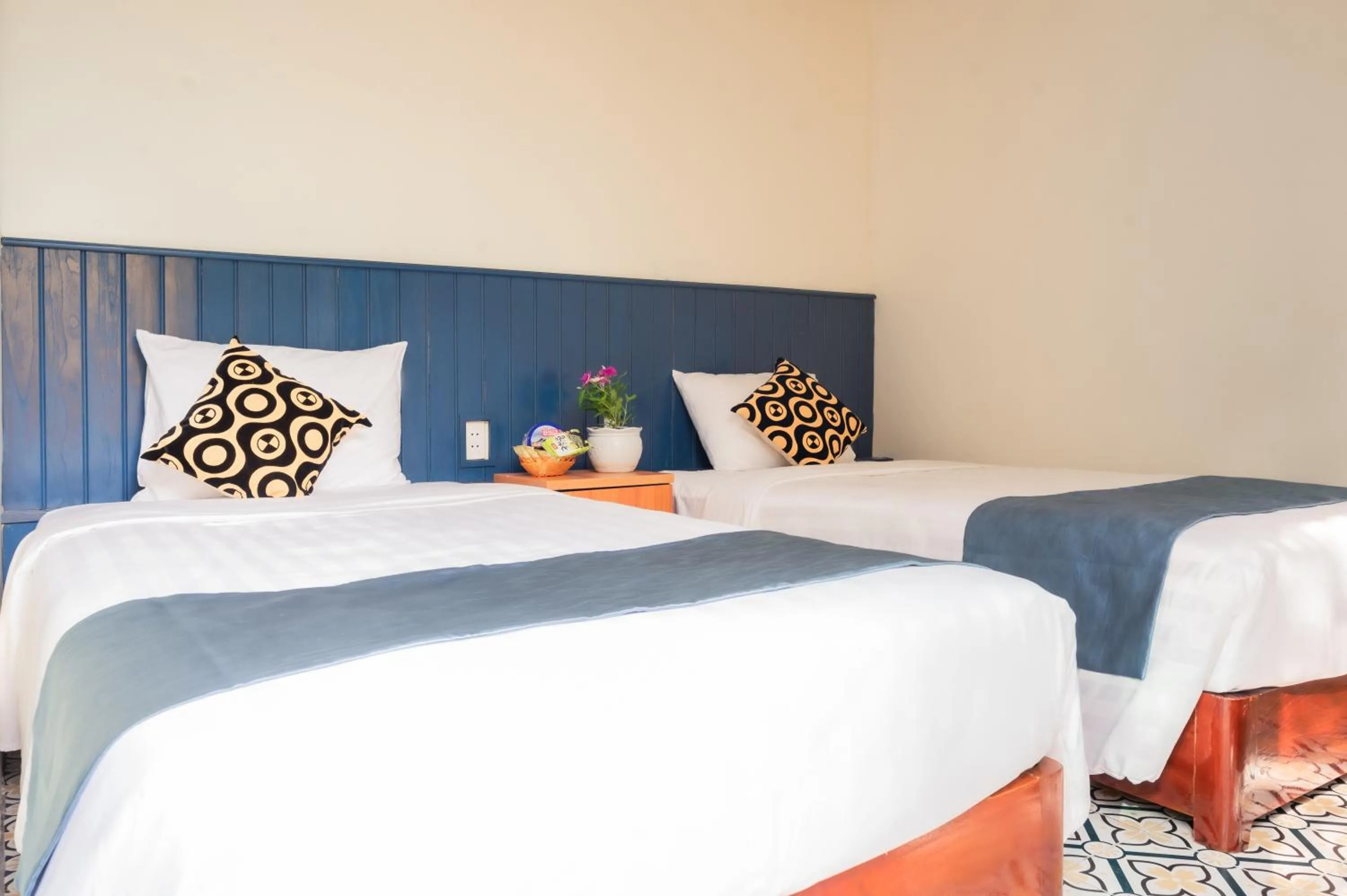 Bed in Catba Papillon Garden Bungalows & Resort