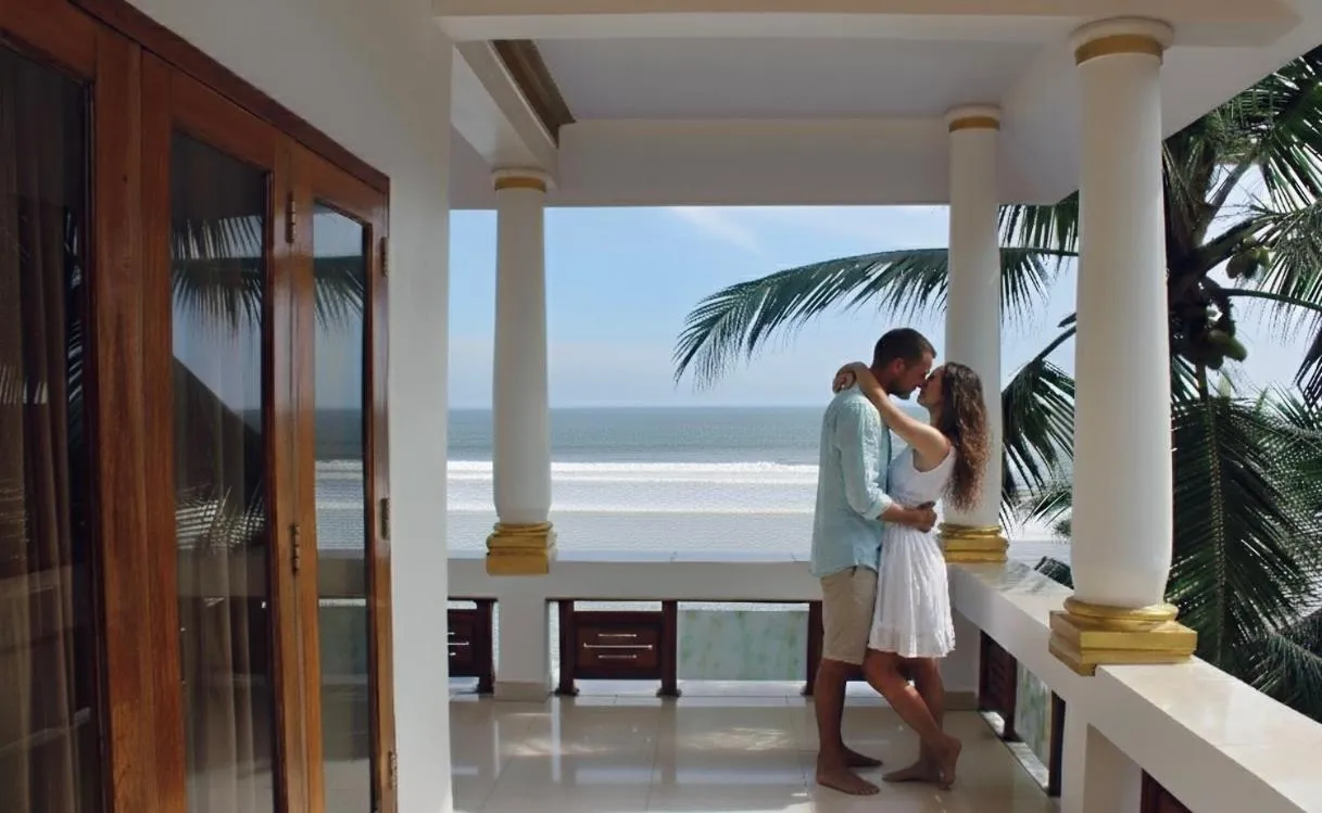 People in Hotel Sea View Palace - the beach hotel