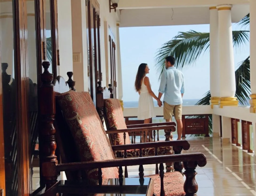 People in Hotel Sea View Palace - the beach hotel