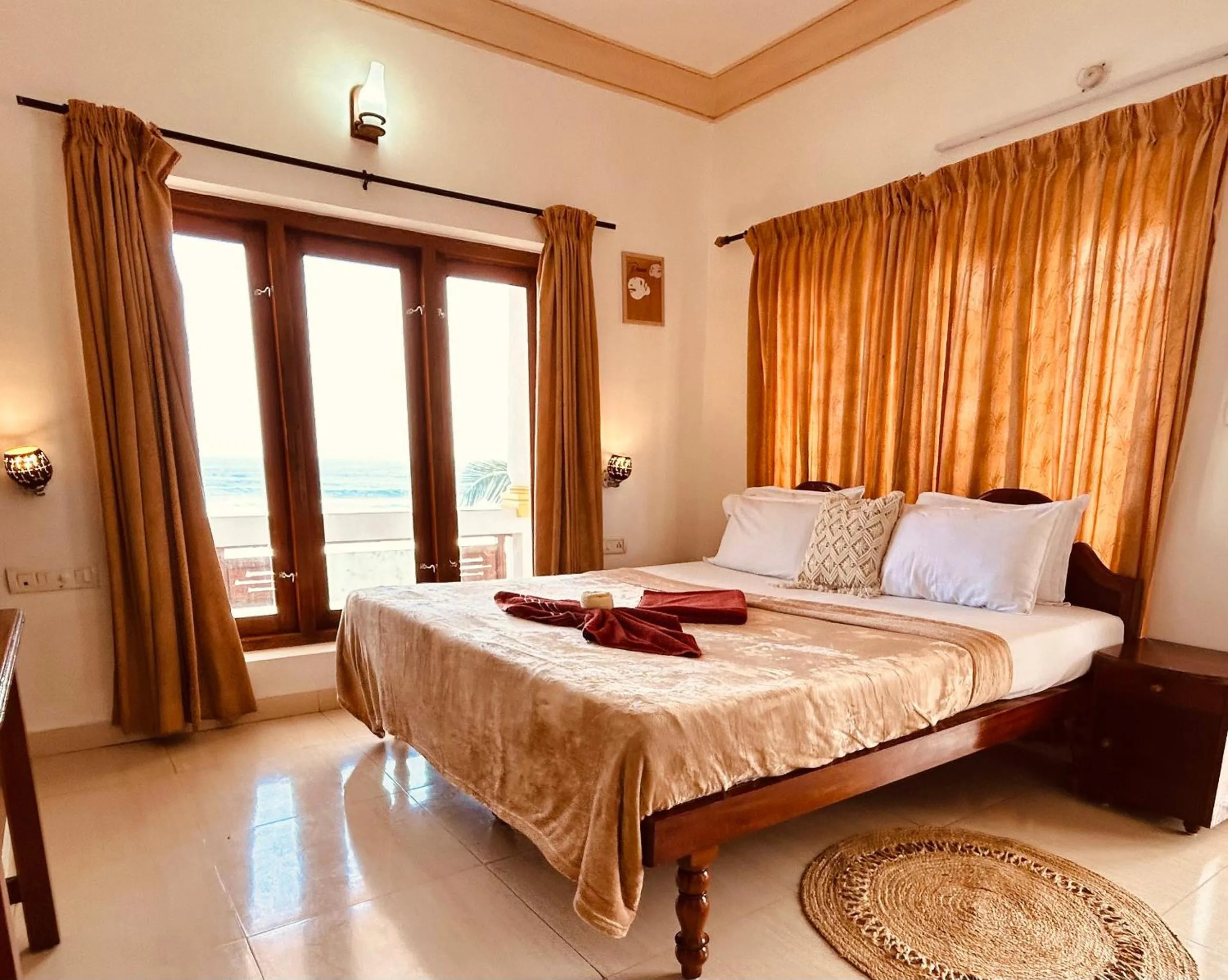 Bed in Hotel Sea View Palace - the beach hotel