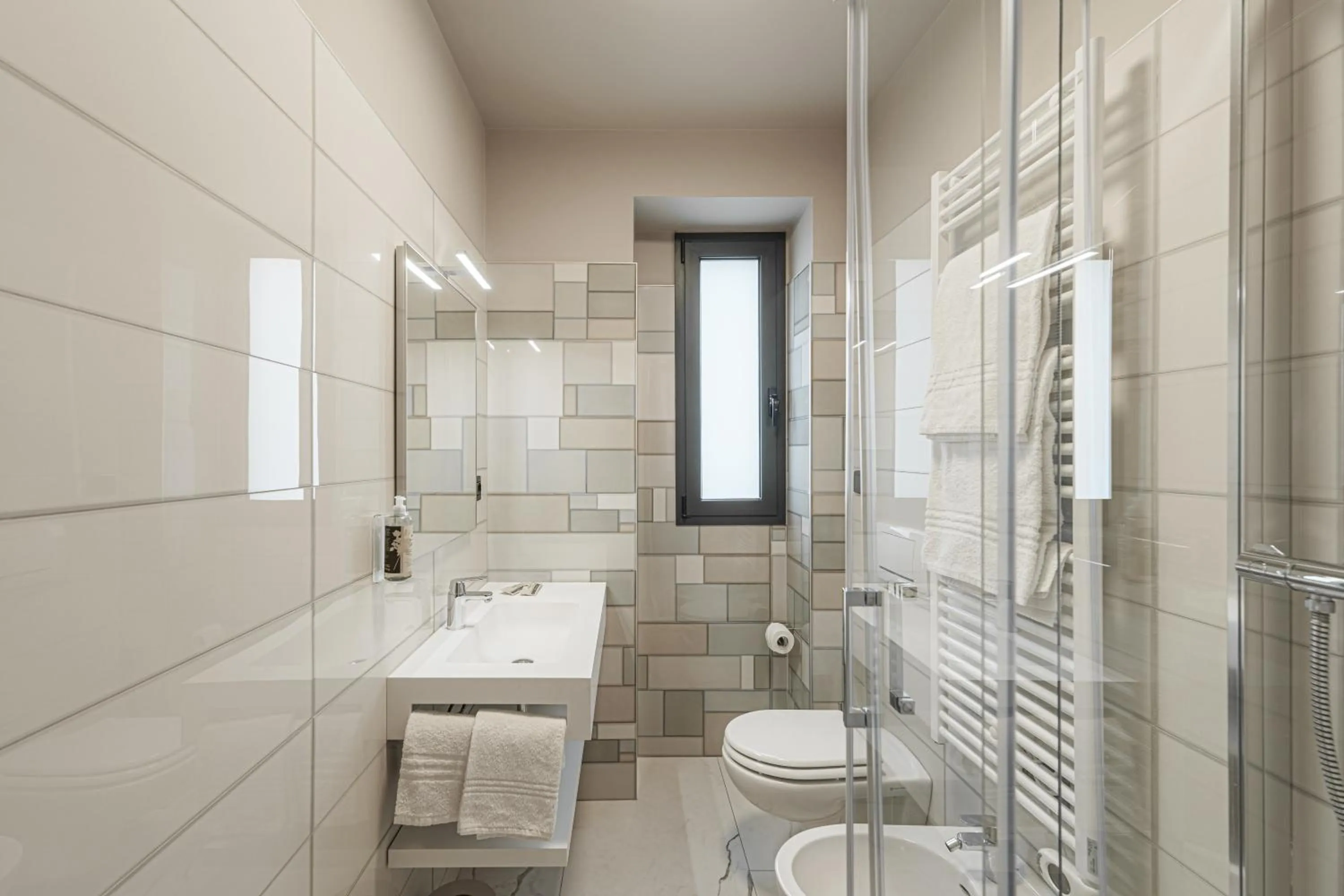 Shower in Hotel Villa Levi