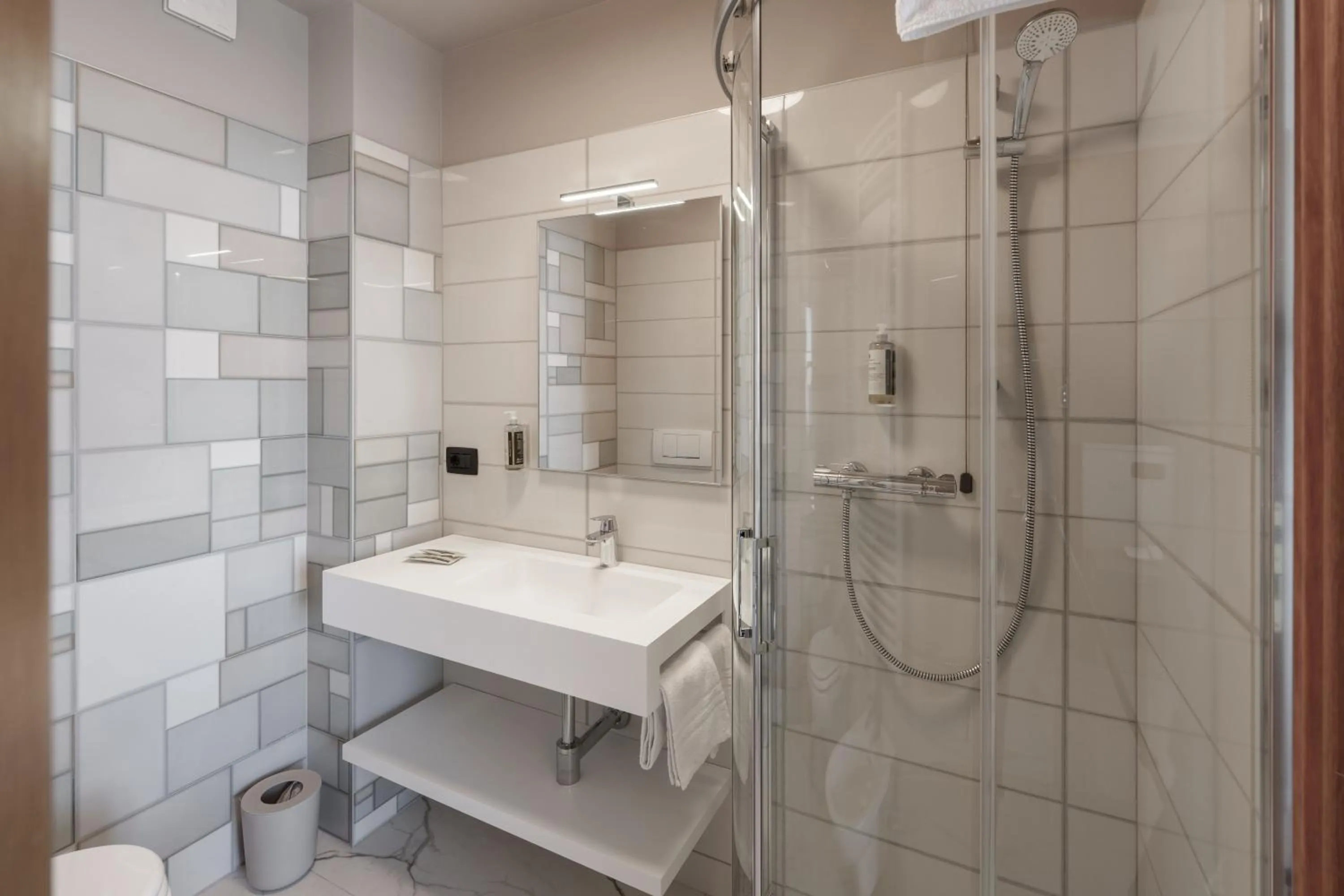 Shower in Hotel Villa Levi