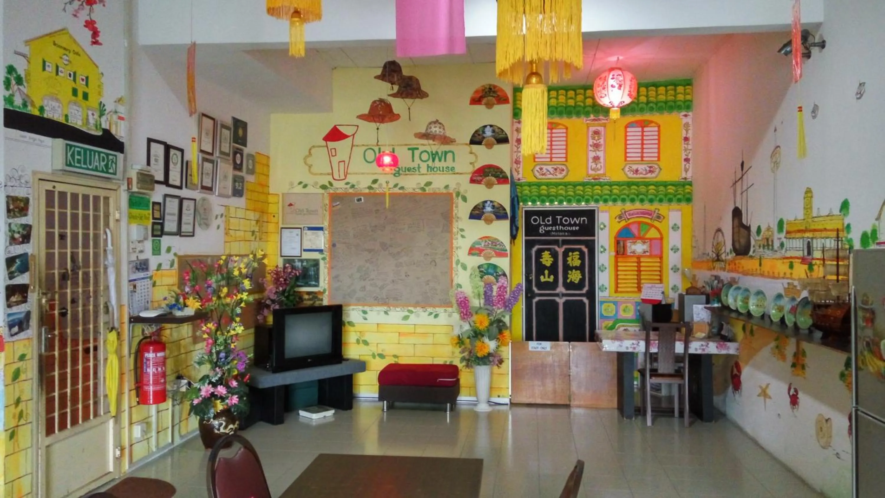 Lobby or reception in Old Town Guest House