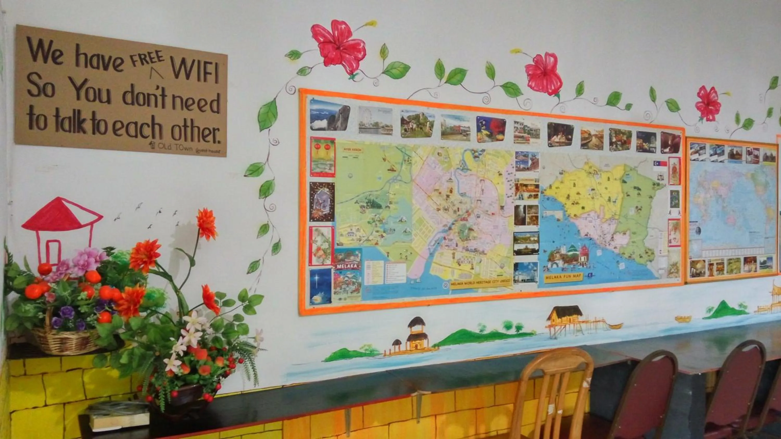 Lobby or reception in Old Town Guest House