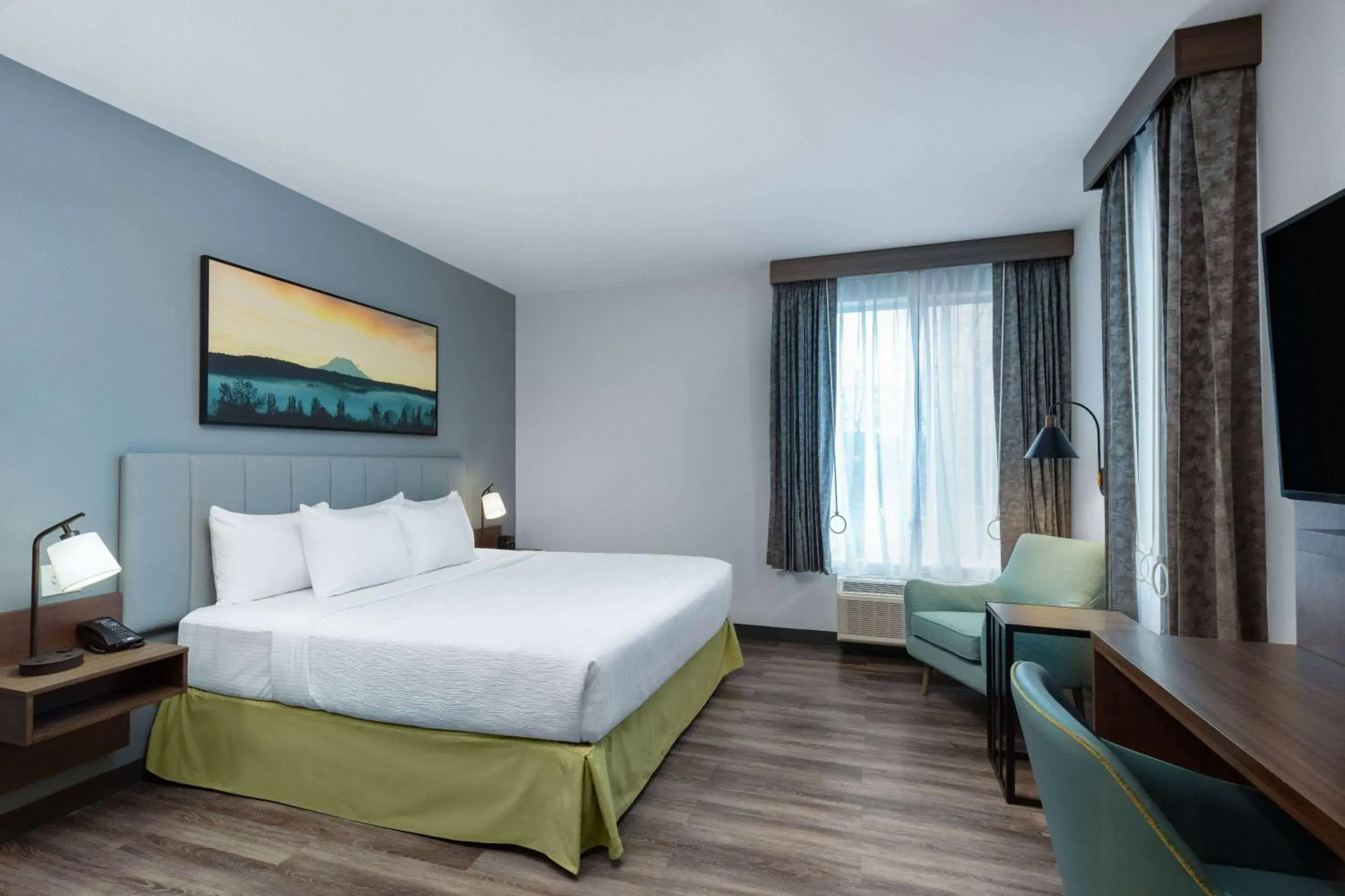 King Room with Roll-In Shower and Kitchenette - Mobility Accessible/Non-Smoking in La Quinta Inn & Suites by Wyndham Centralia King Room with Roll-In Shower and Kitchenette - Mobility Accessible/Non-Smoking in La Quinta Inn & Suites by Wyndham Centralia