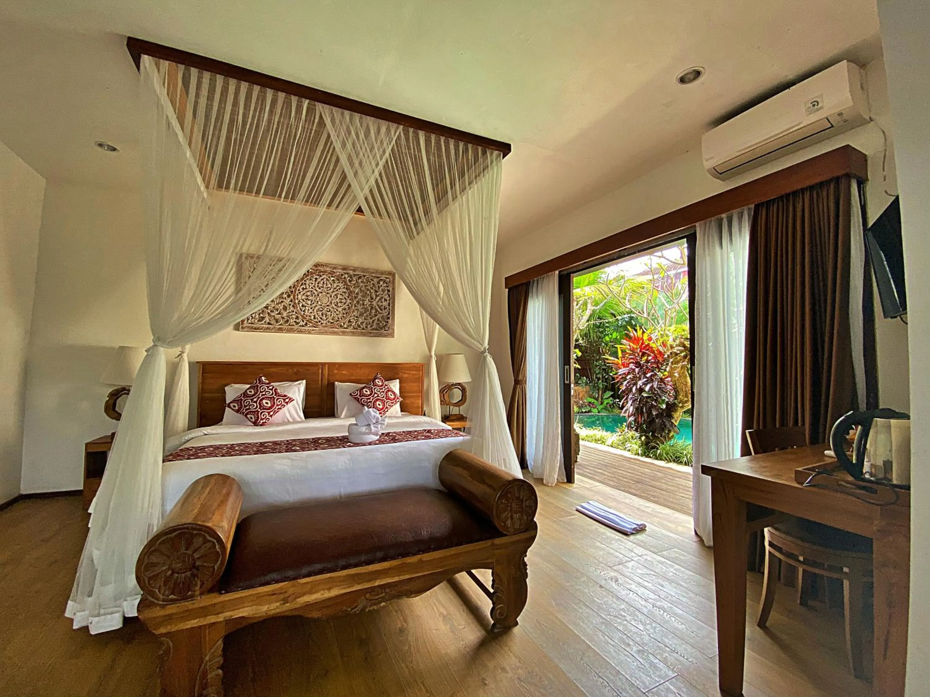 Bedroom, Bed in Uma Linggah Resort by Puri Signatures