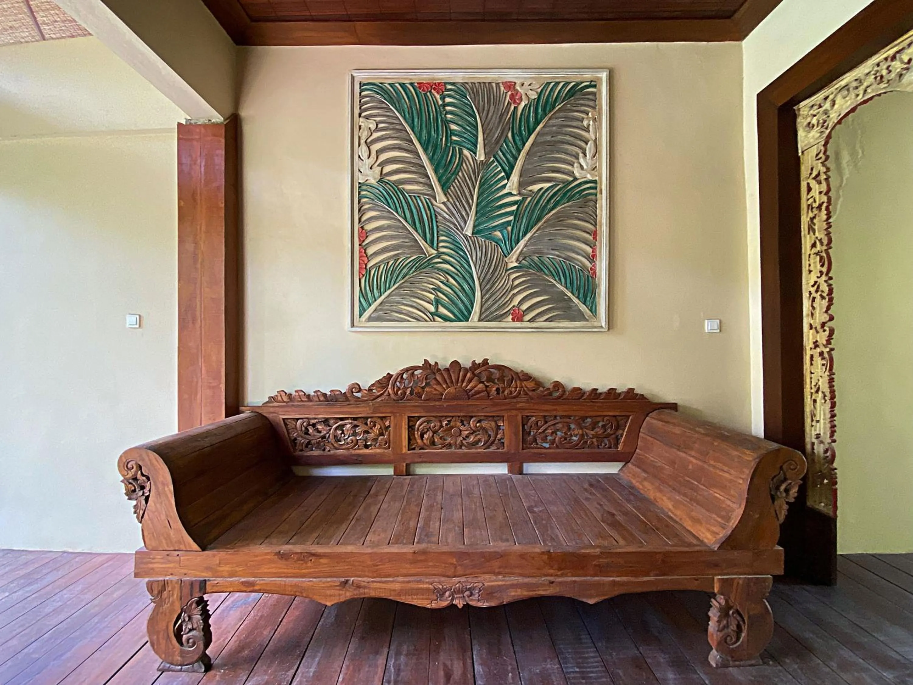 Seating area in Uma Linggah Resort by Puri Signatures