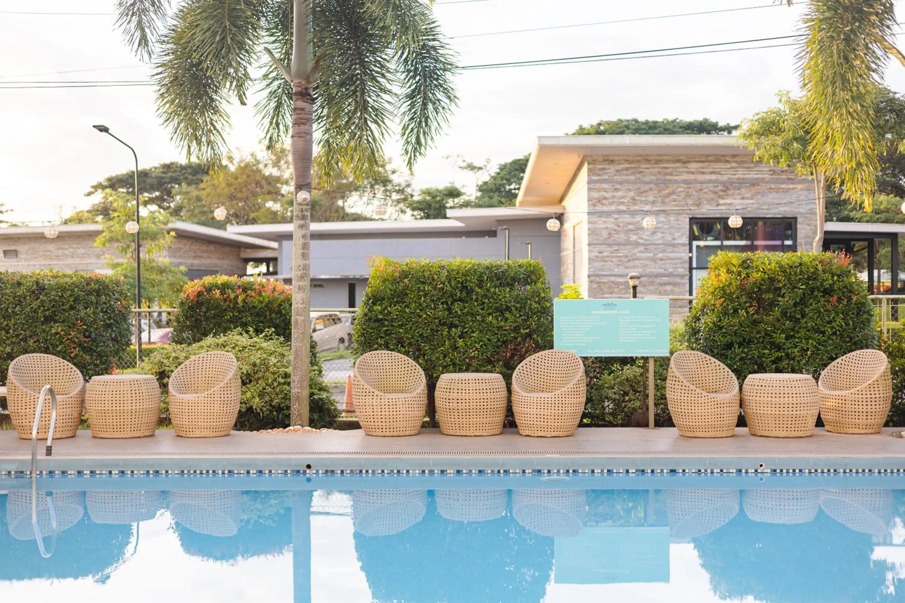 Pool view in Microtel by Wyndham South Forbes near Nuvali