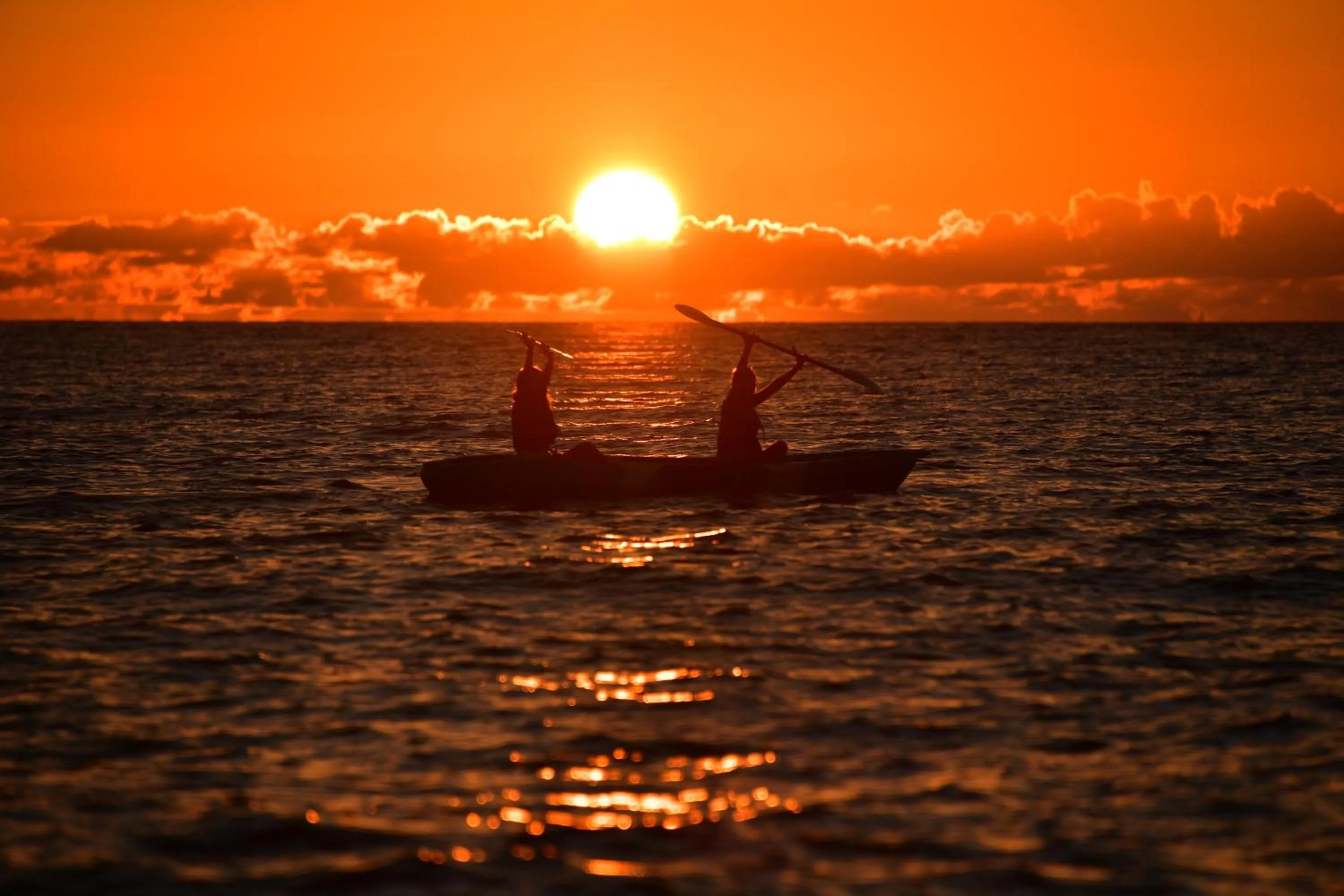 Canoeing in Renaissance Okinawa Resort