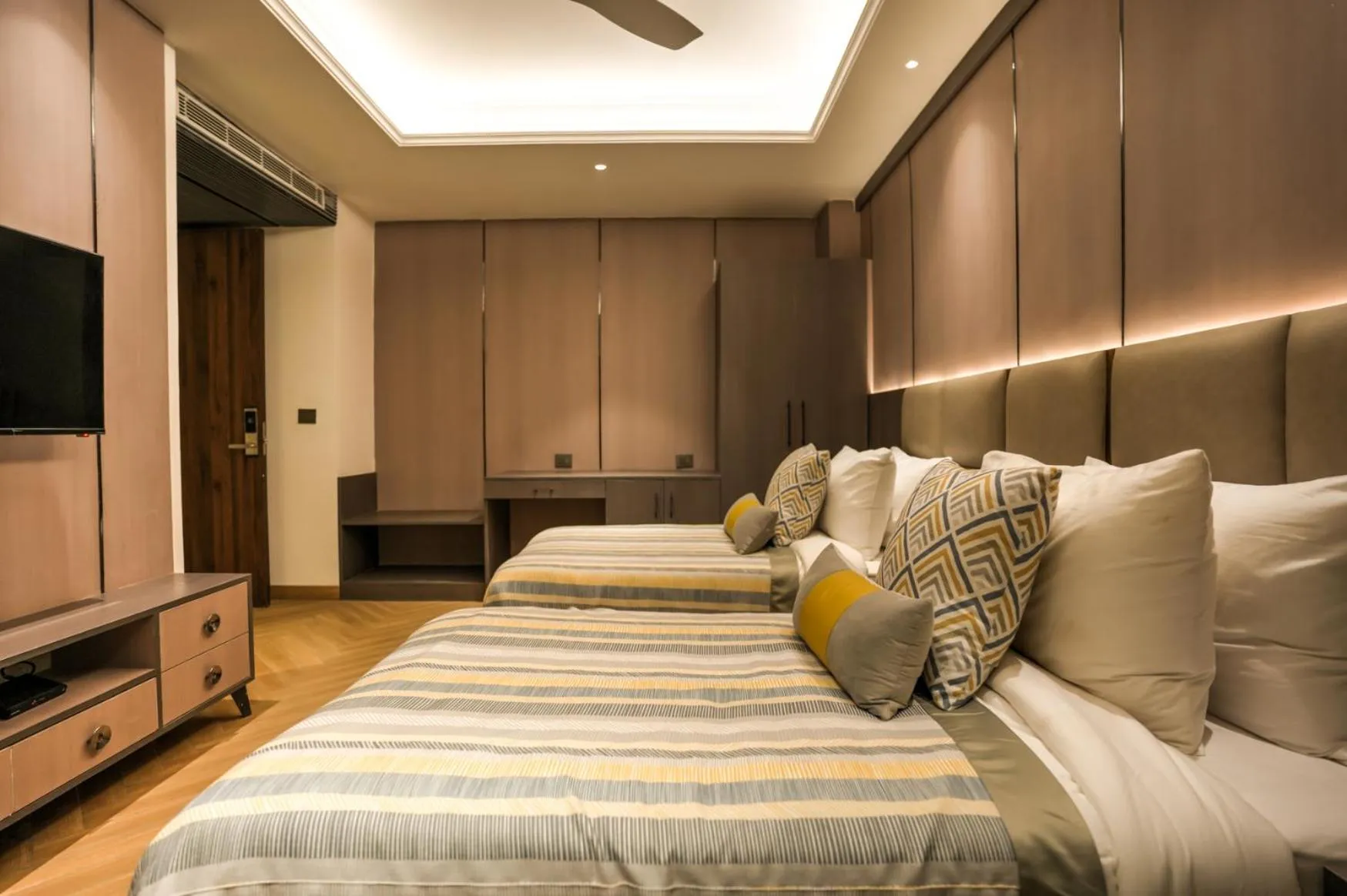 Photo of the whole room, Bed in Atithi House