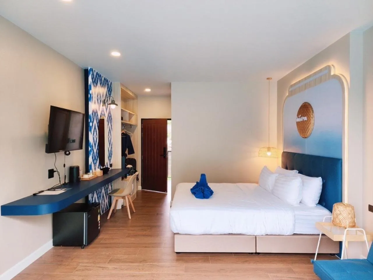 Photo of the whole room, Bed in Phu sakon ville hotel