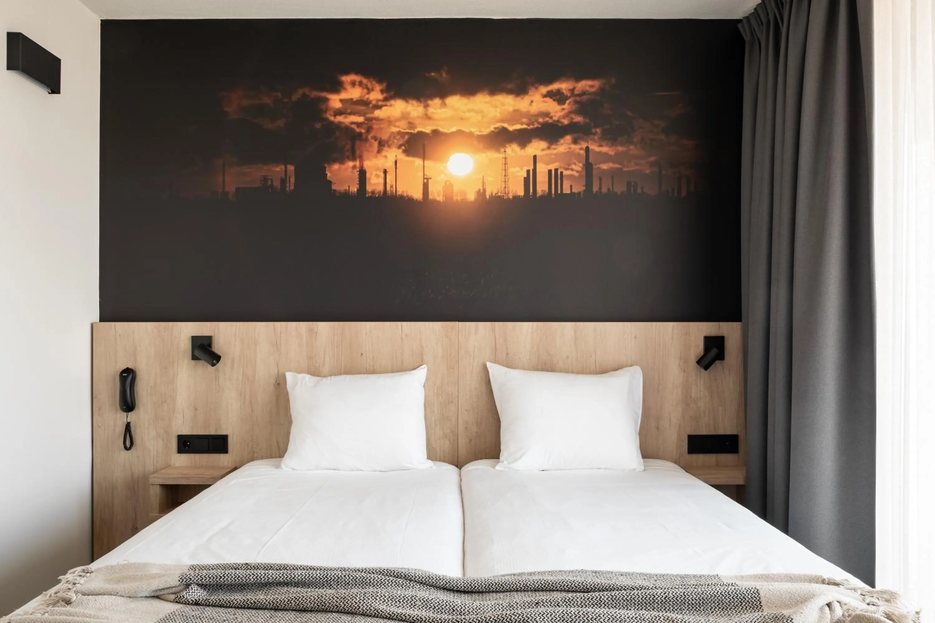 Bed in City hotel Terneuzen