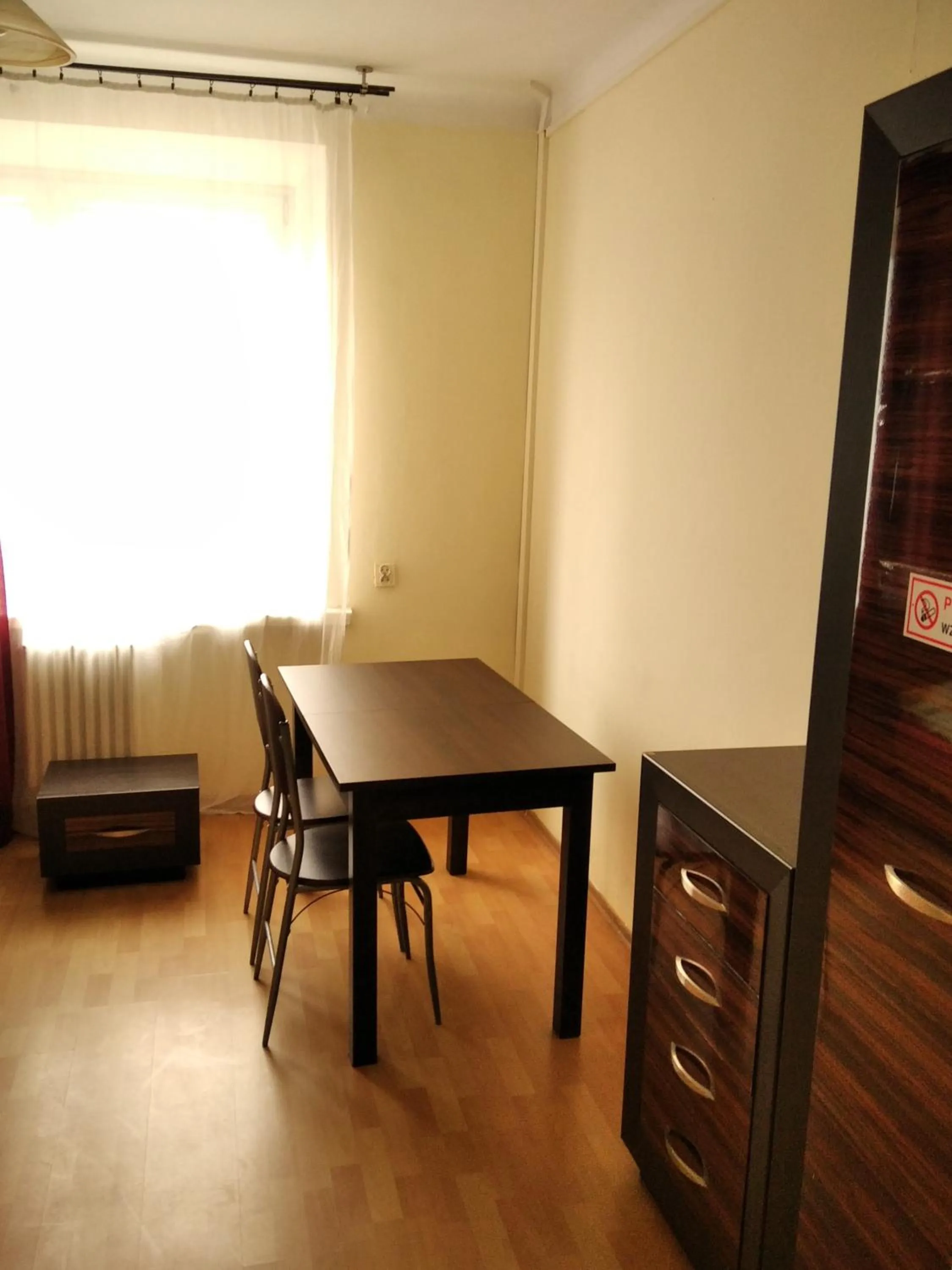 Seating area in Hostel Omega