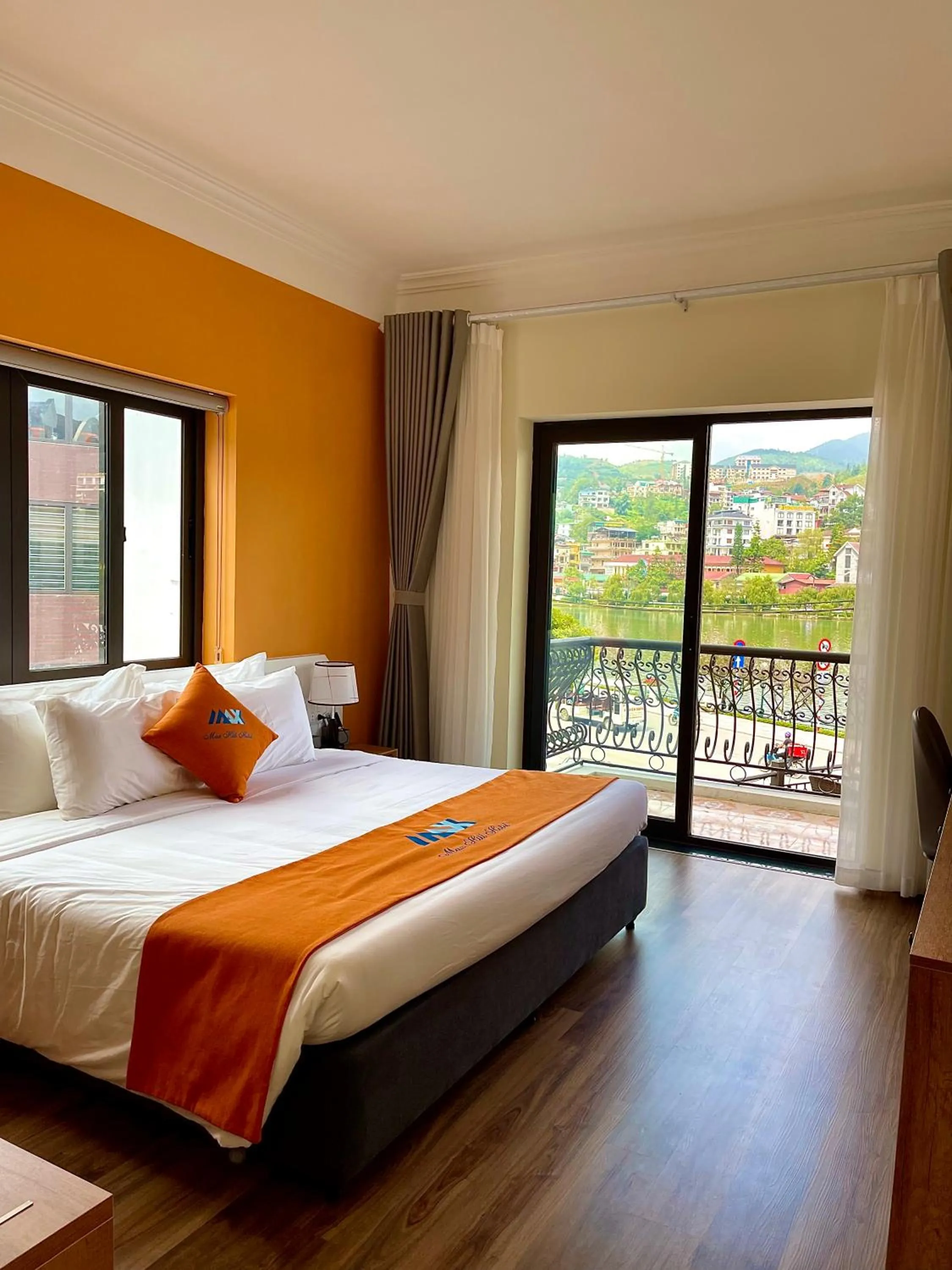 Bed in Sapa Legacy Hotel