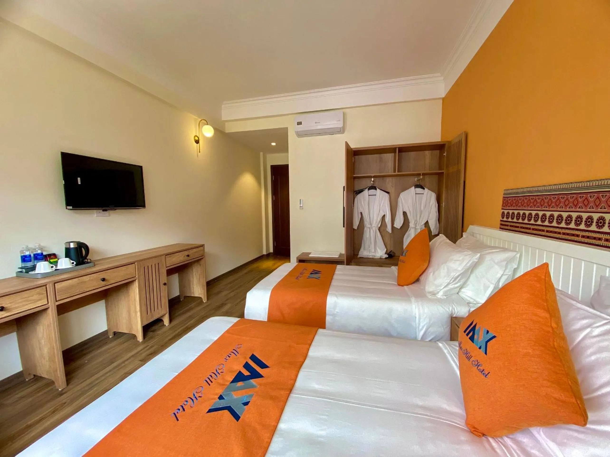 Bed in Sapa Legacy Hotel