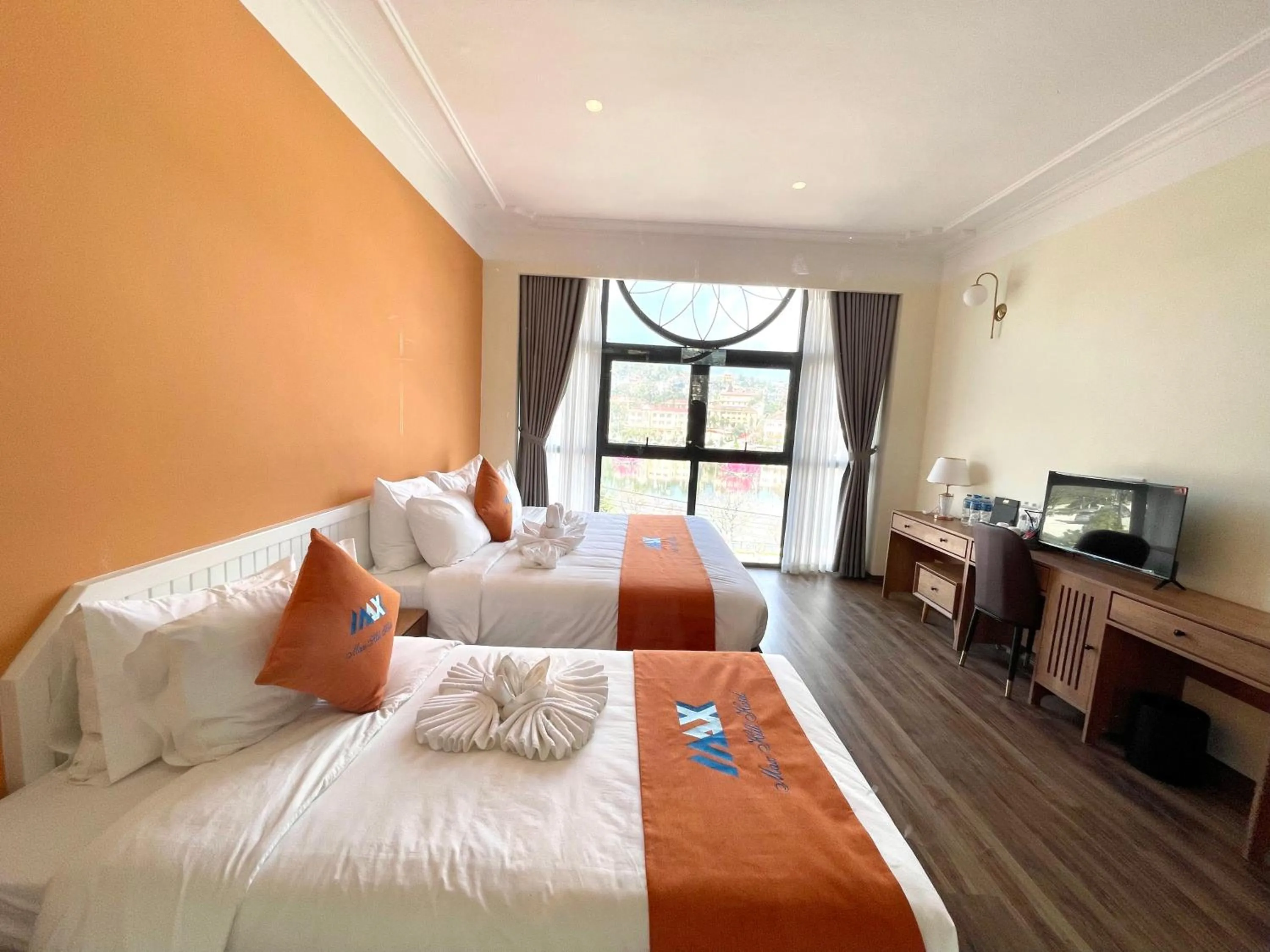 Bed in Sapa Legacy Hotel