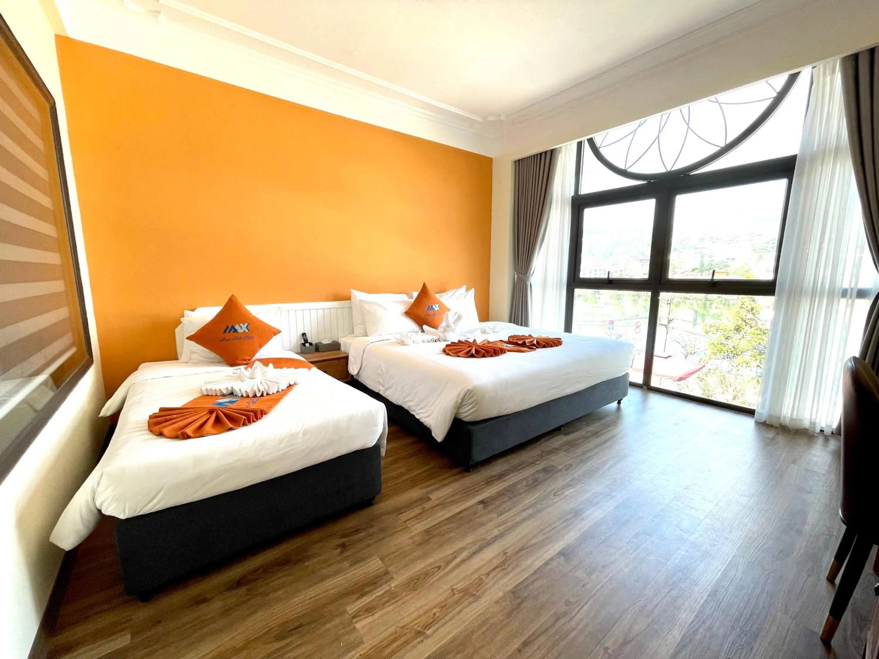 Bed in Sapa Legacy Hotel