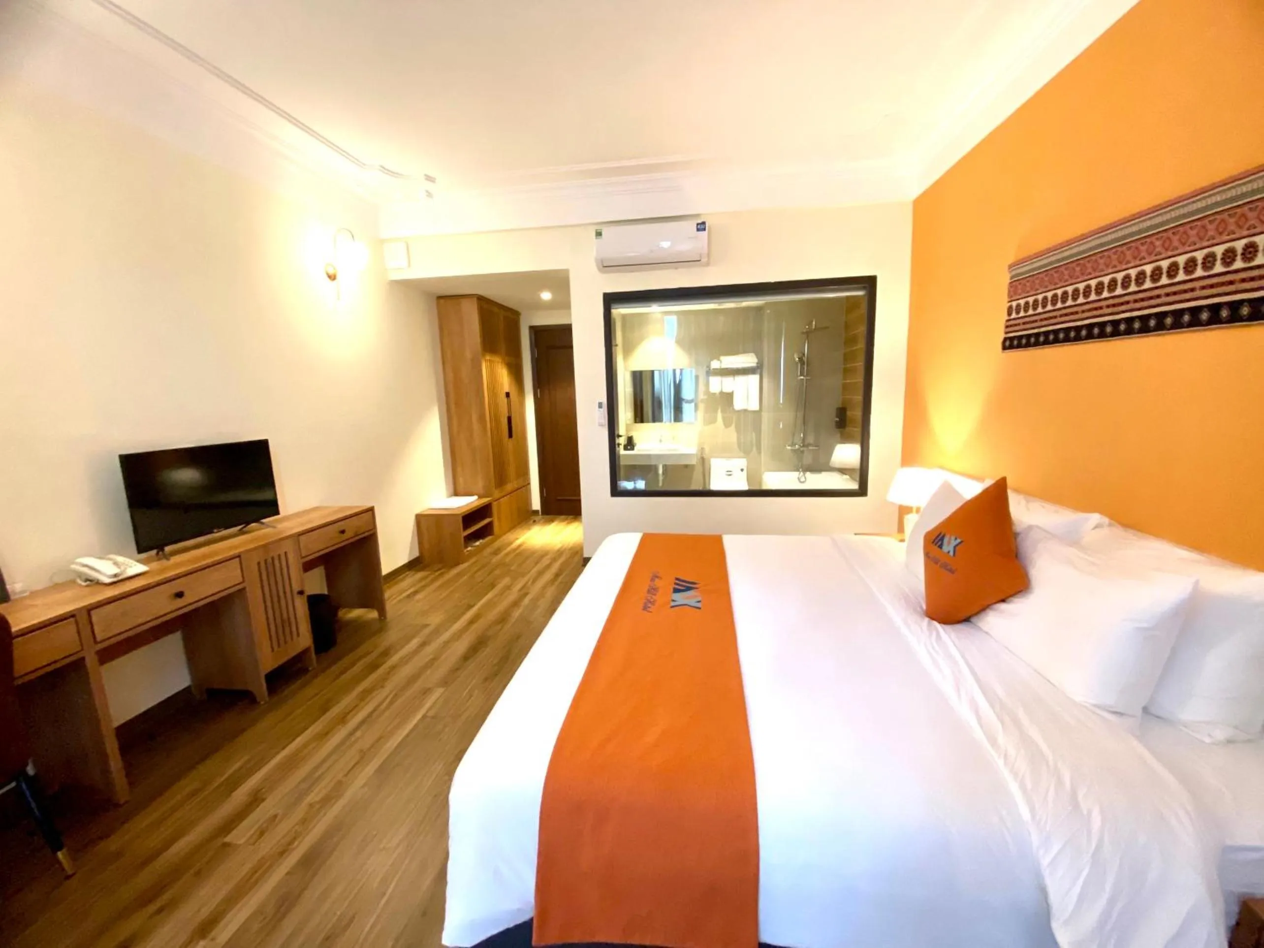 Bed in Sapa Legacy Hotel