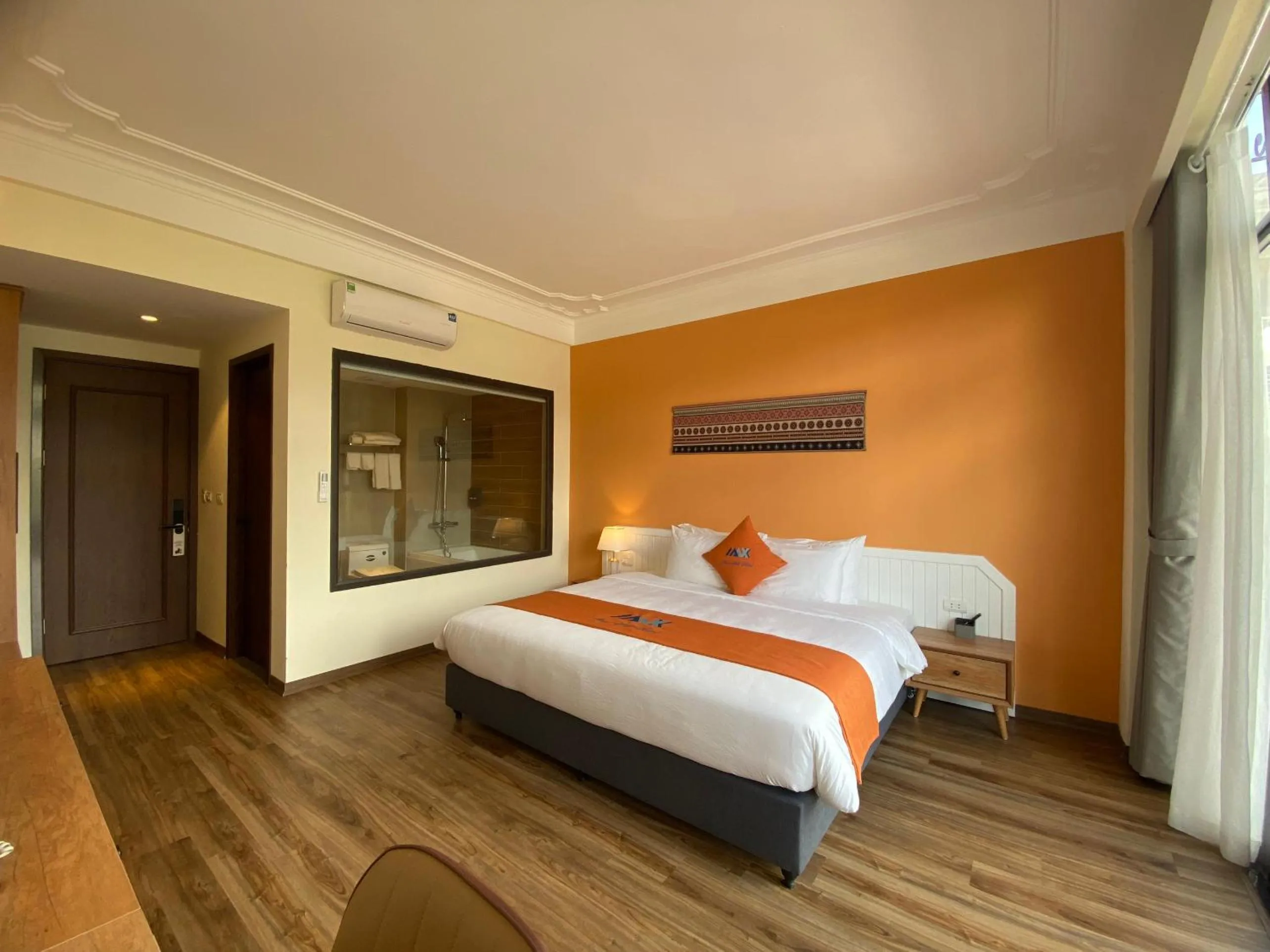 Bed in Sapa Legacy Hotel