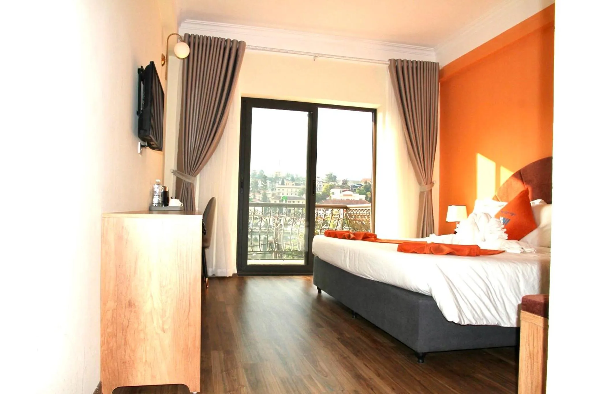 Bed in Sapa Legacy Hotel