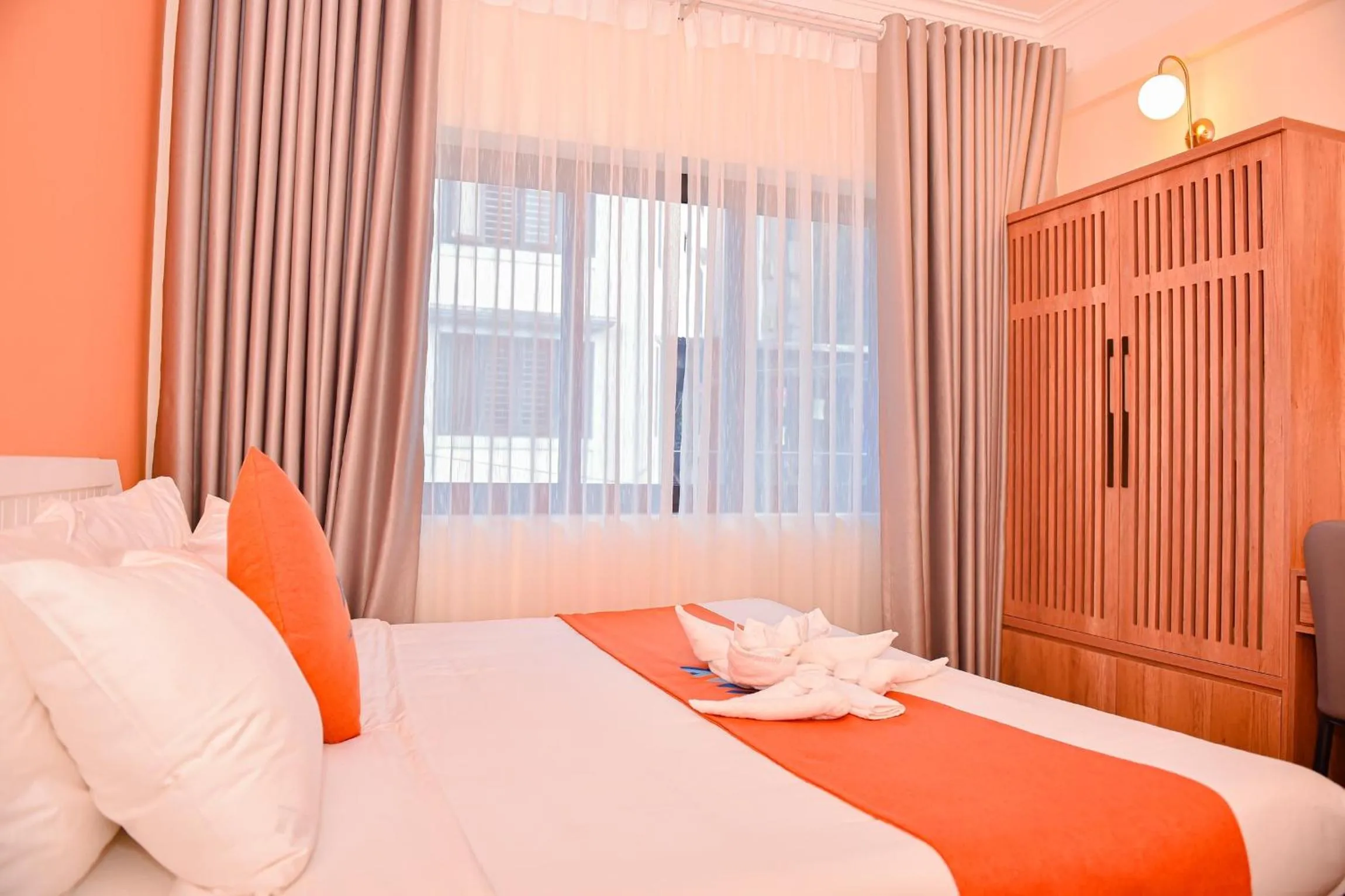 Bed in Sapa Legacy Hotel