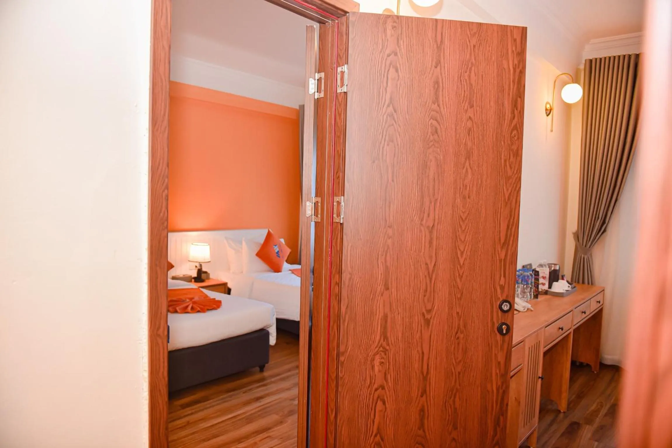 Bed in Sapa Legacy Hotel