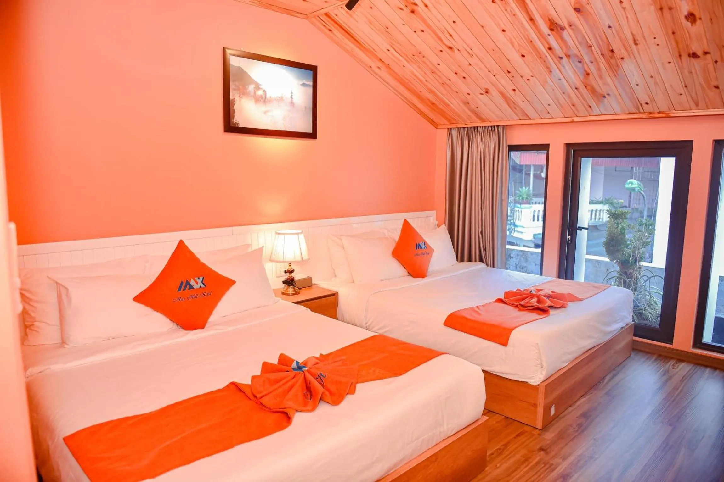 Bed in Sapa Legacy Hotel