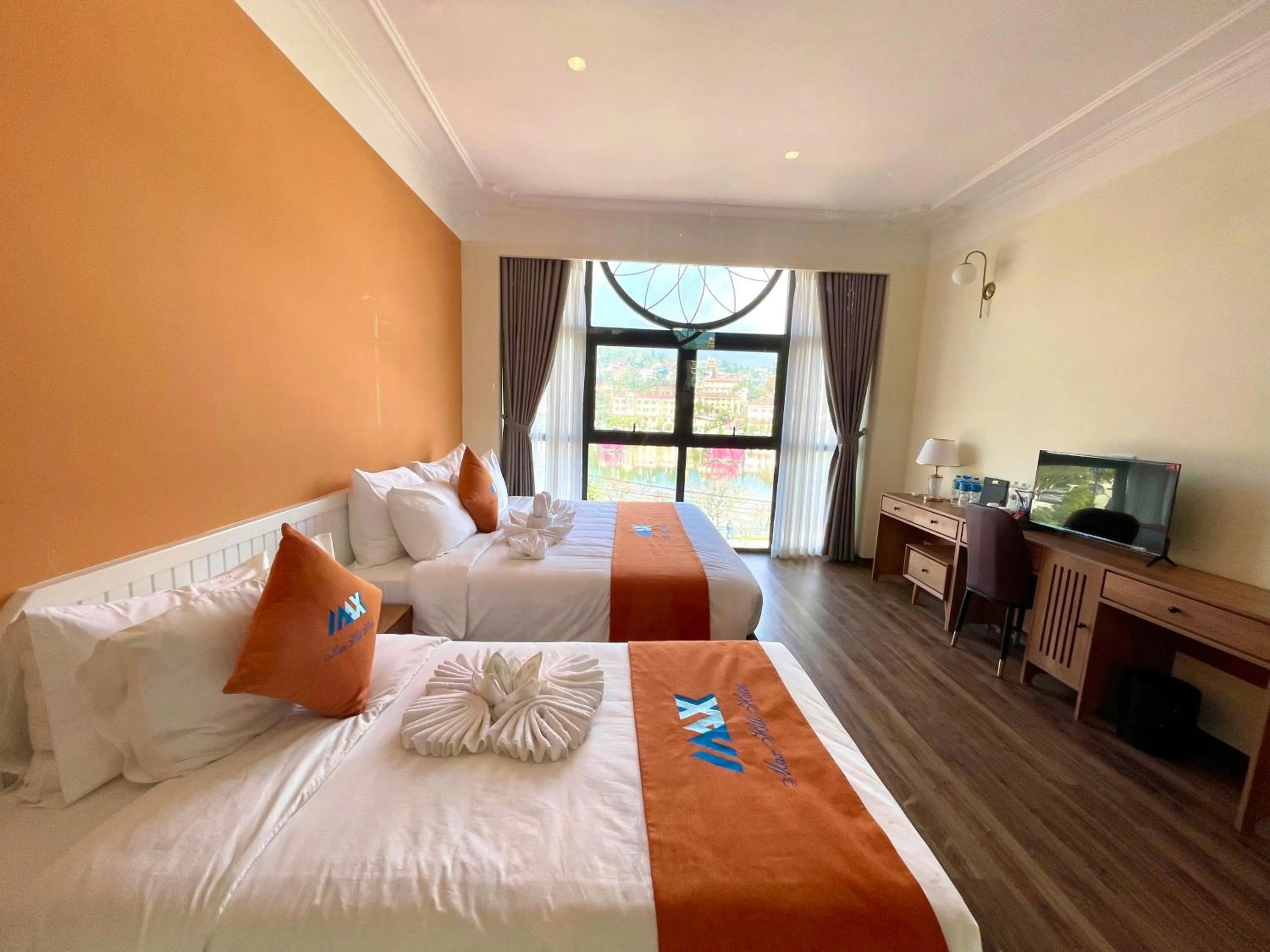 Bed in Sapa Legacy Hotel