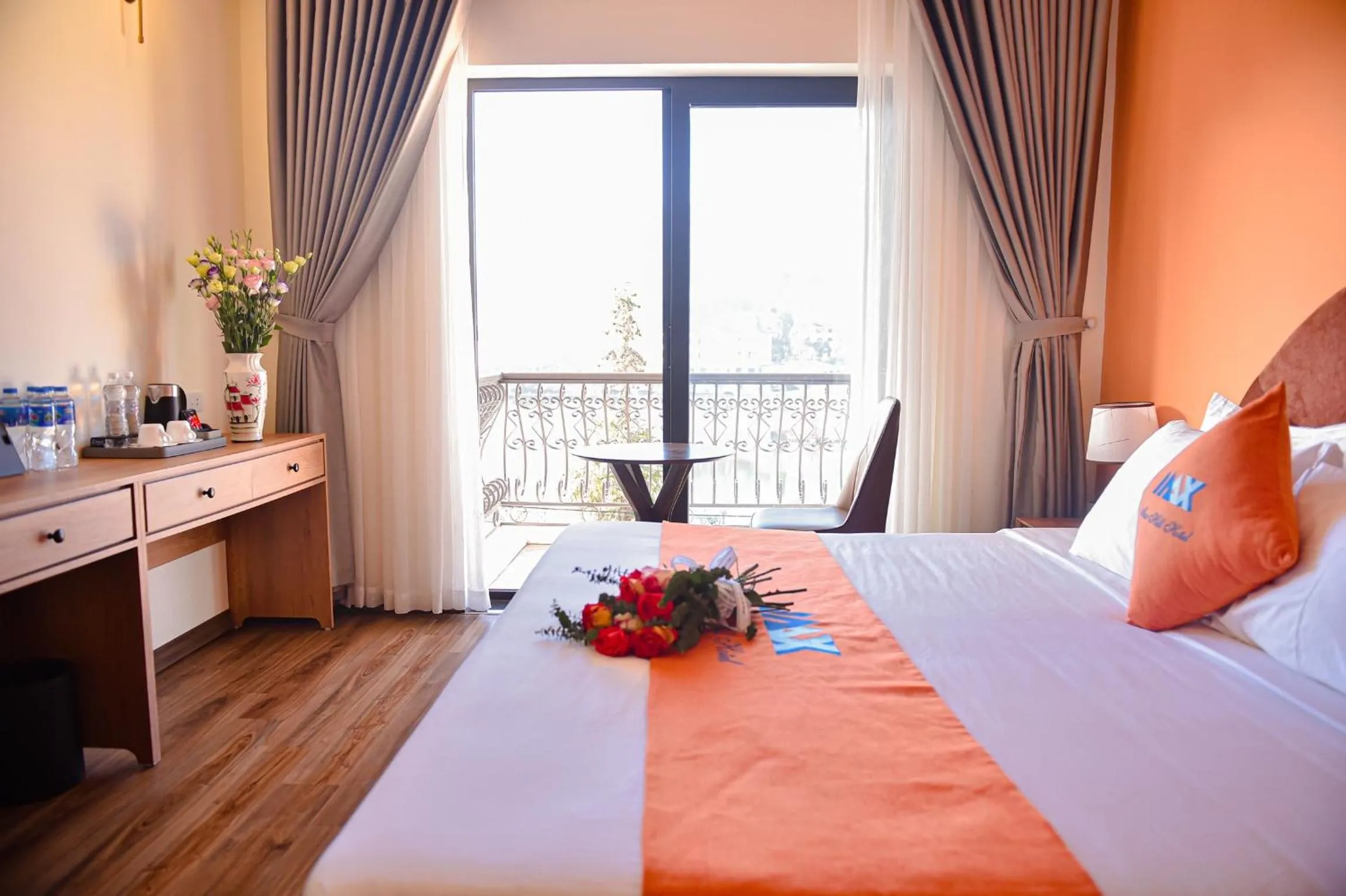 Bed in Sapa Legacy Hotel