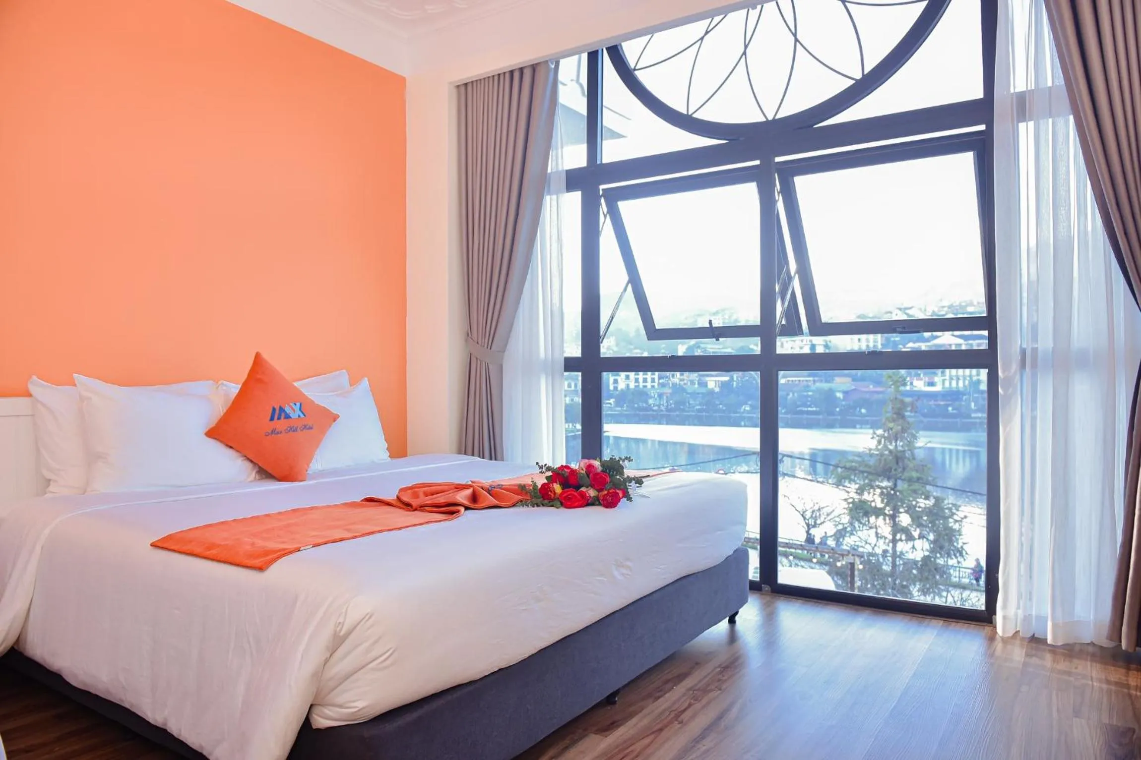 Bed in Sapa Legacy Hotel