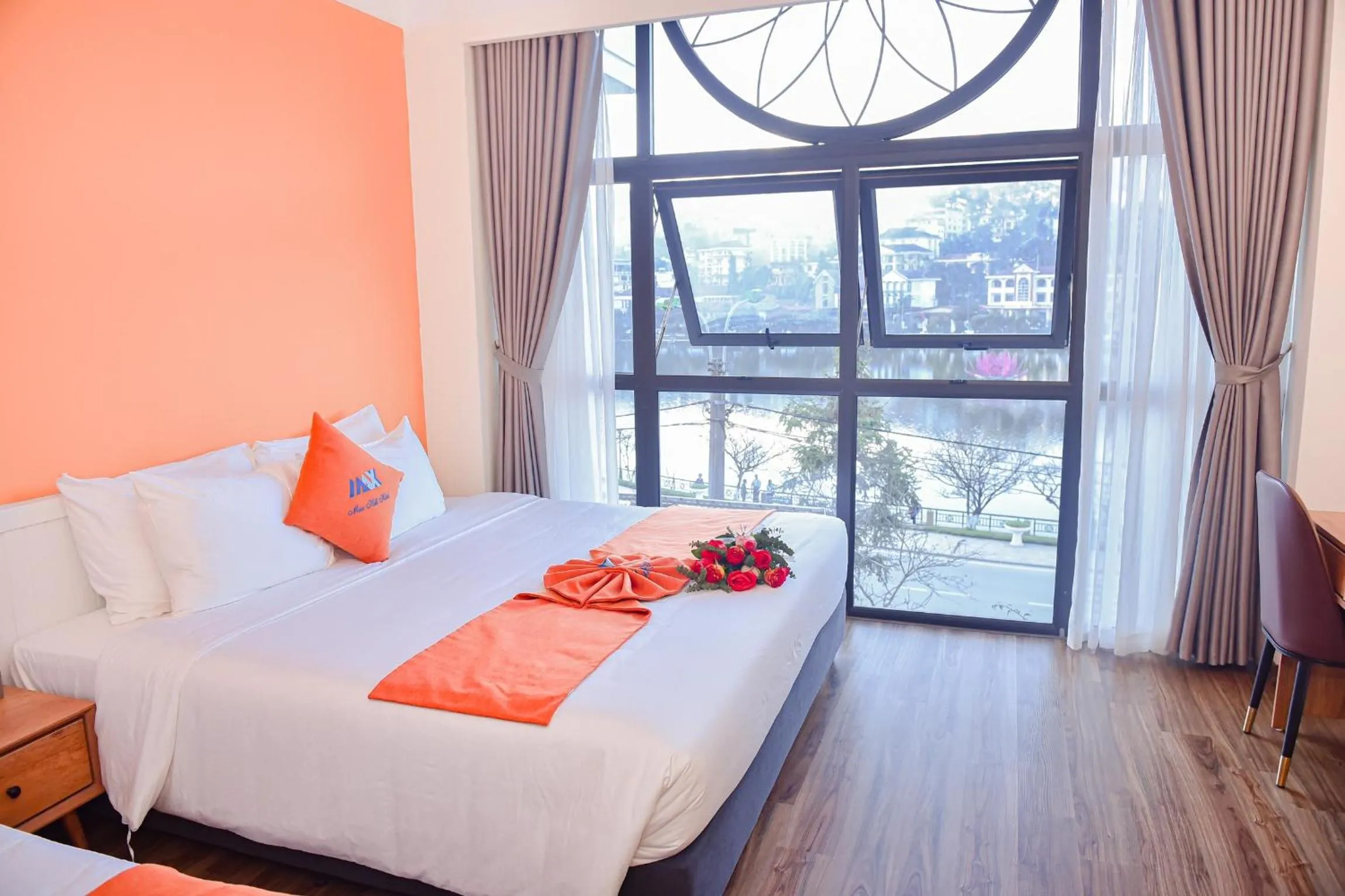 Bed in Sapa Legacy Hotel