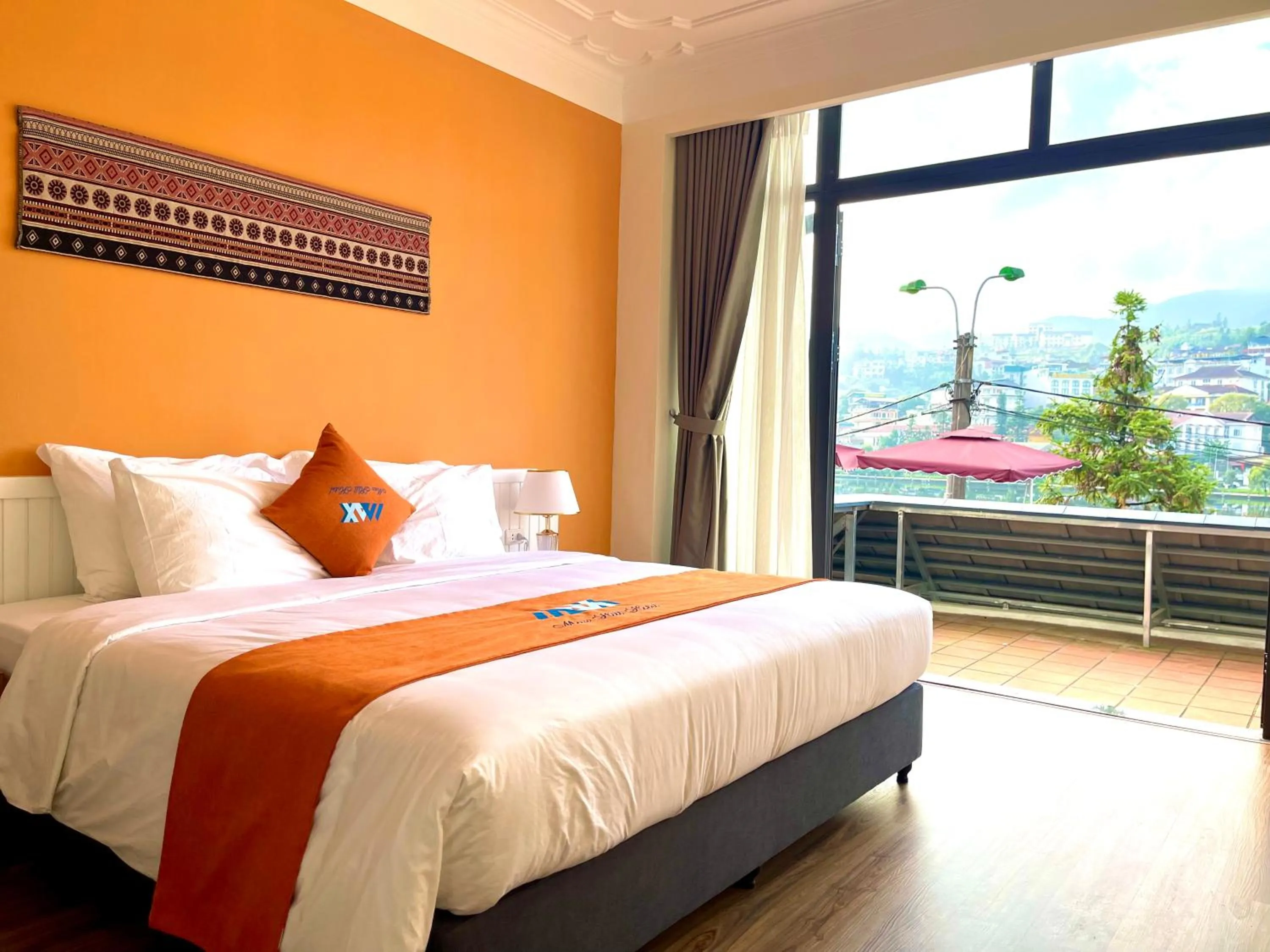 Bed in Sapa Legacy Hotel