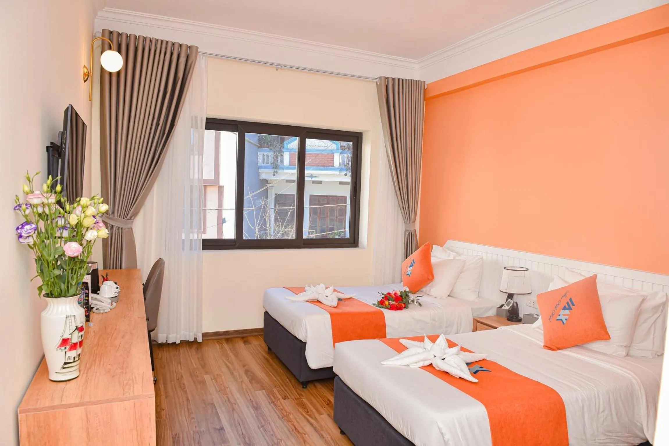 Bed in Sapa Legacy Hotel