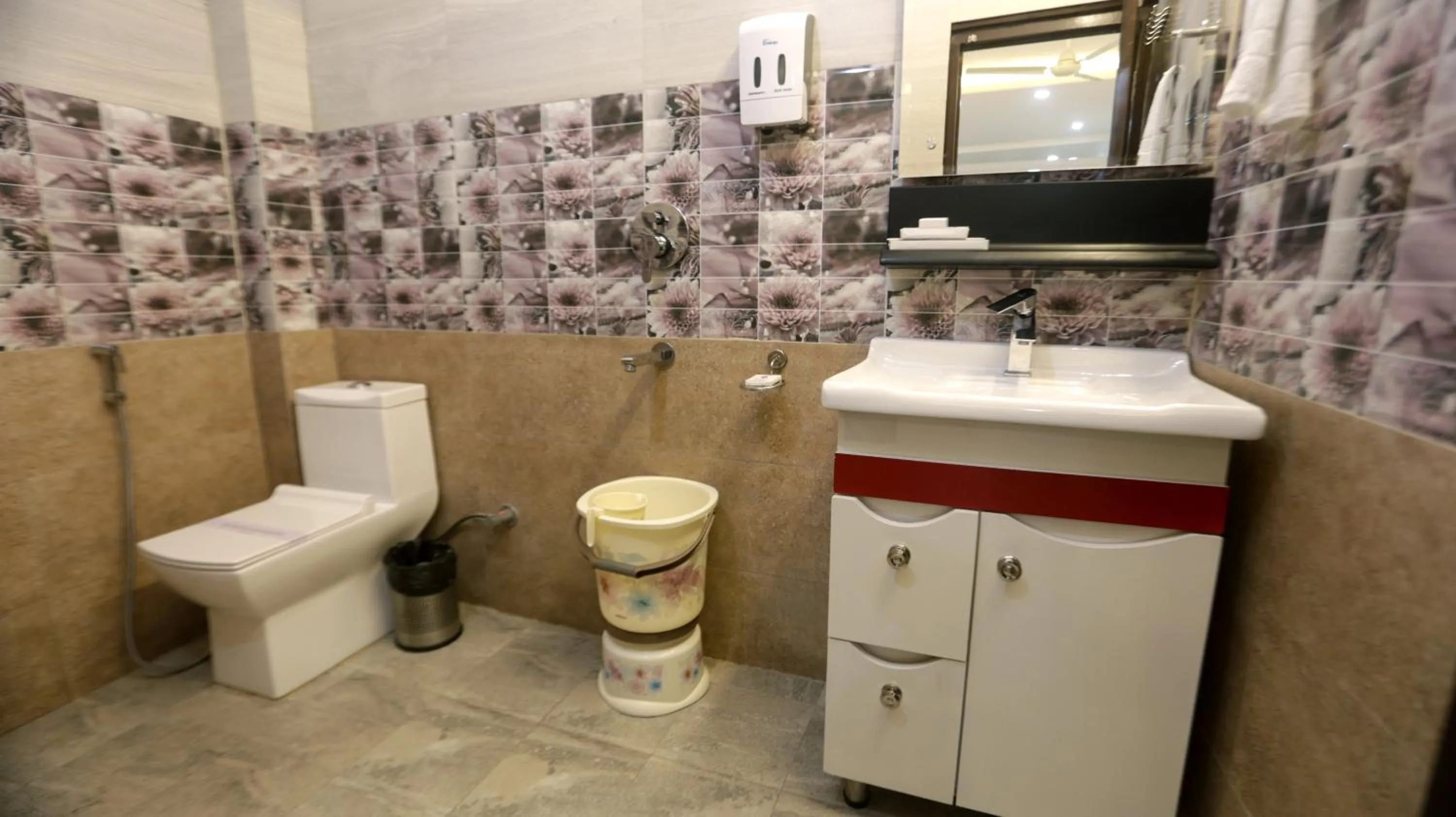 Toilet in Hotel Mandi Heights - Bar, Fine Dining & Banquet Hall