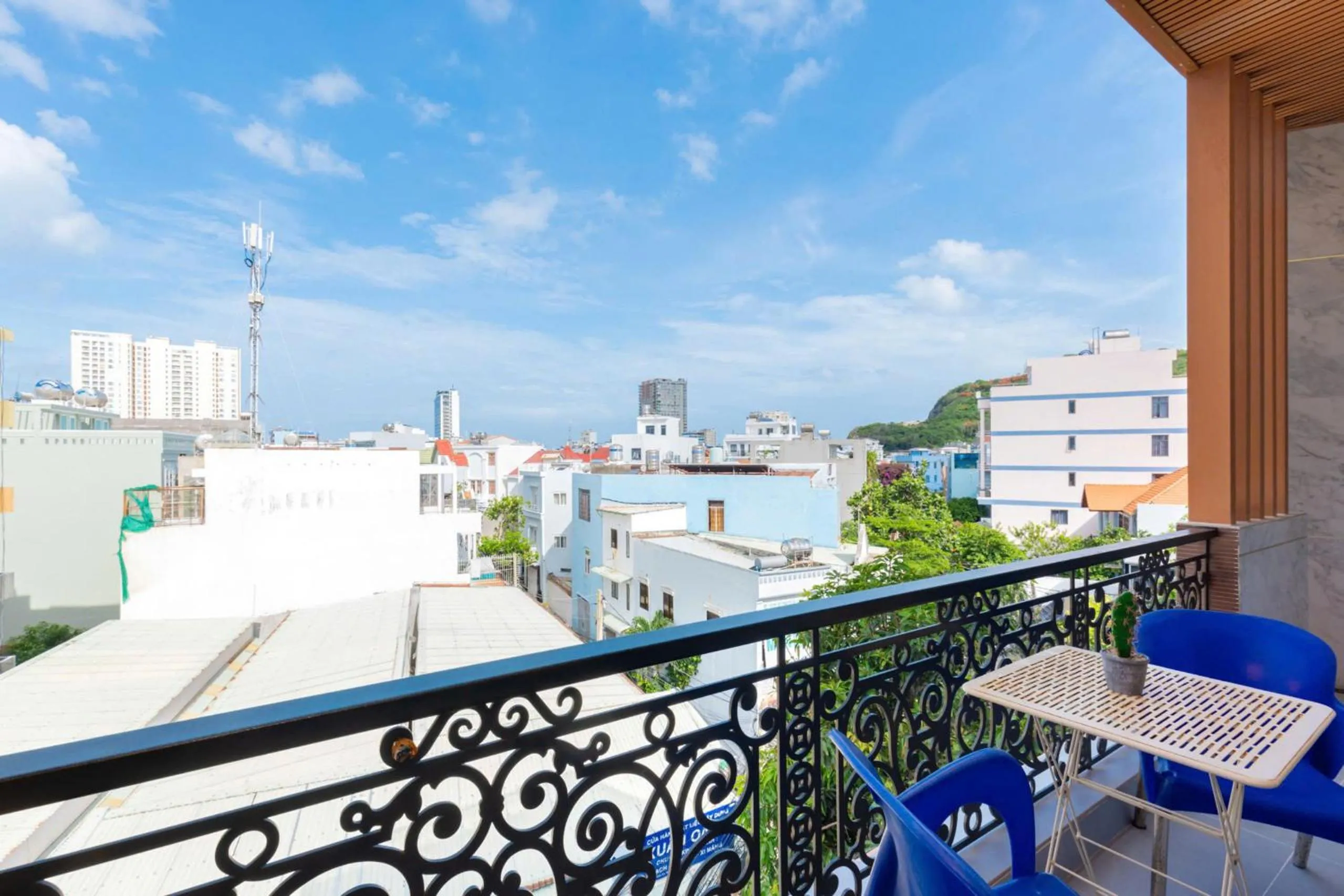 Balcony/Terrace in 126 Vung Tau Pool Villa Back Beach From 4 To 12 Rooms Options