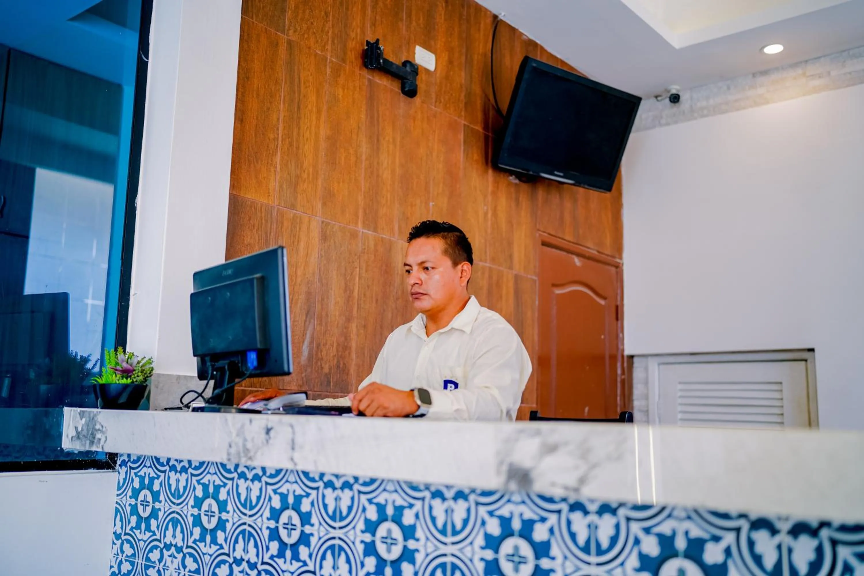 Lobby or reception in Hotel Presidente Beach Salinas