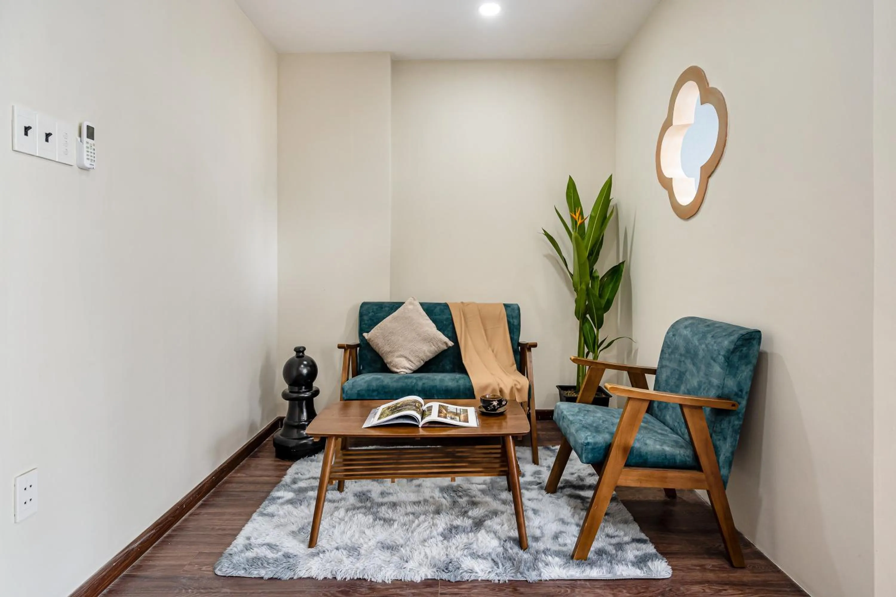 Seating area in Jan Hostel Central Point