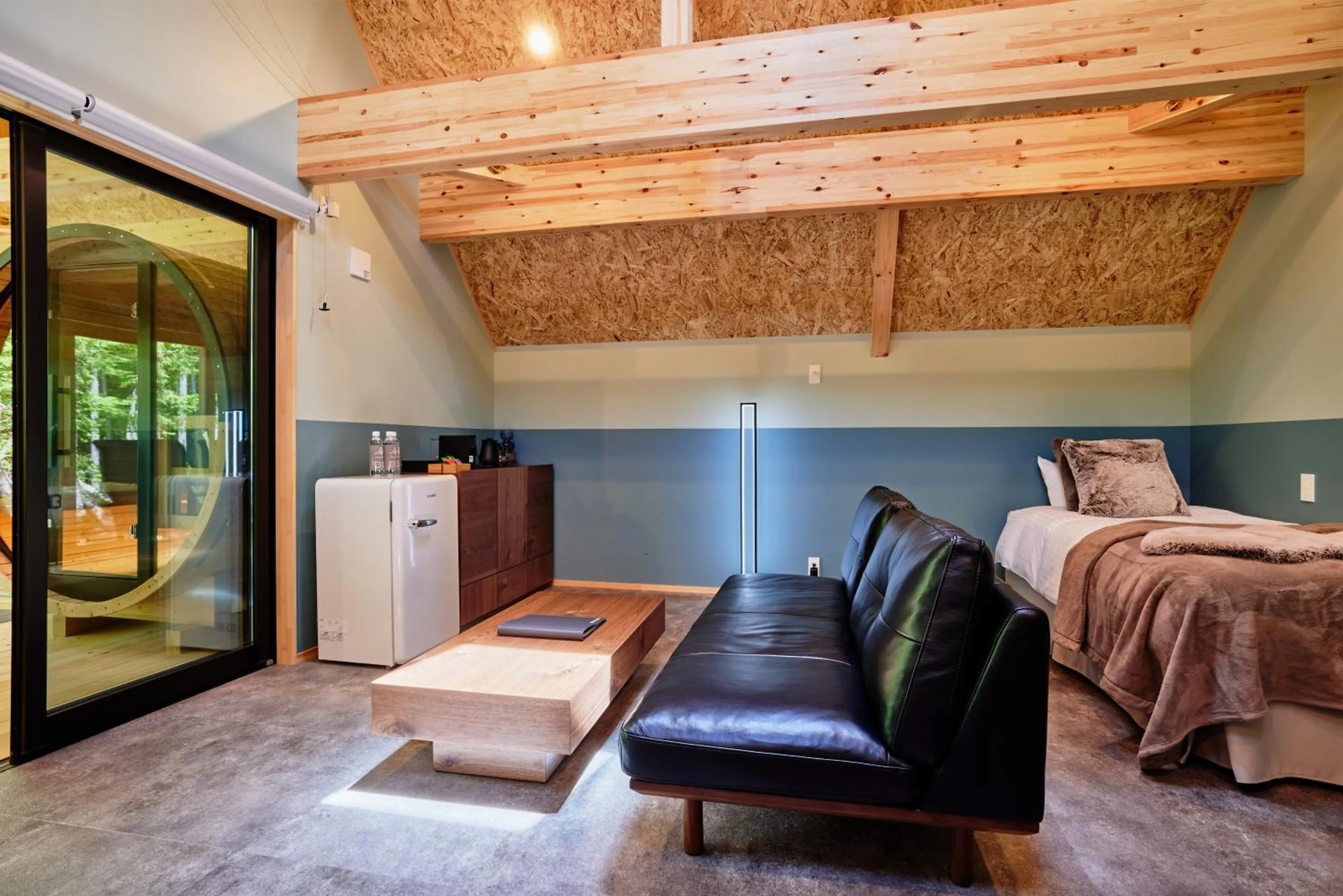 Bed in enico MtFuji Resort&Glamping