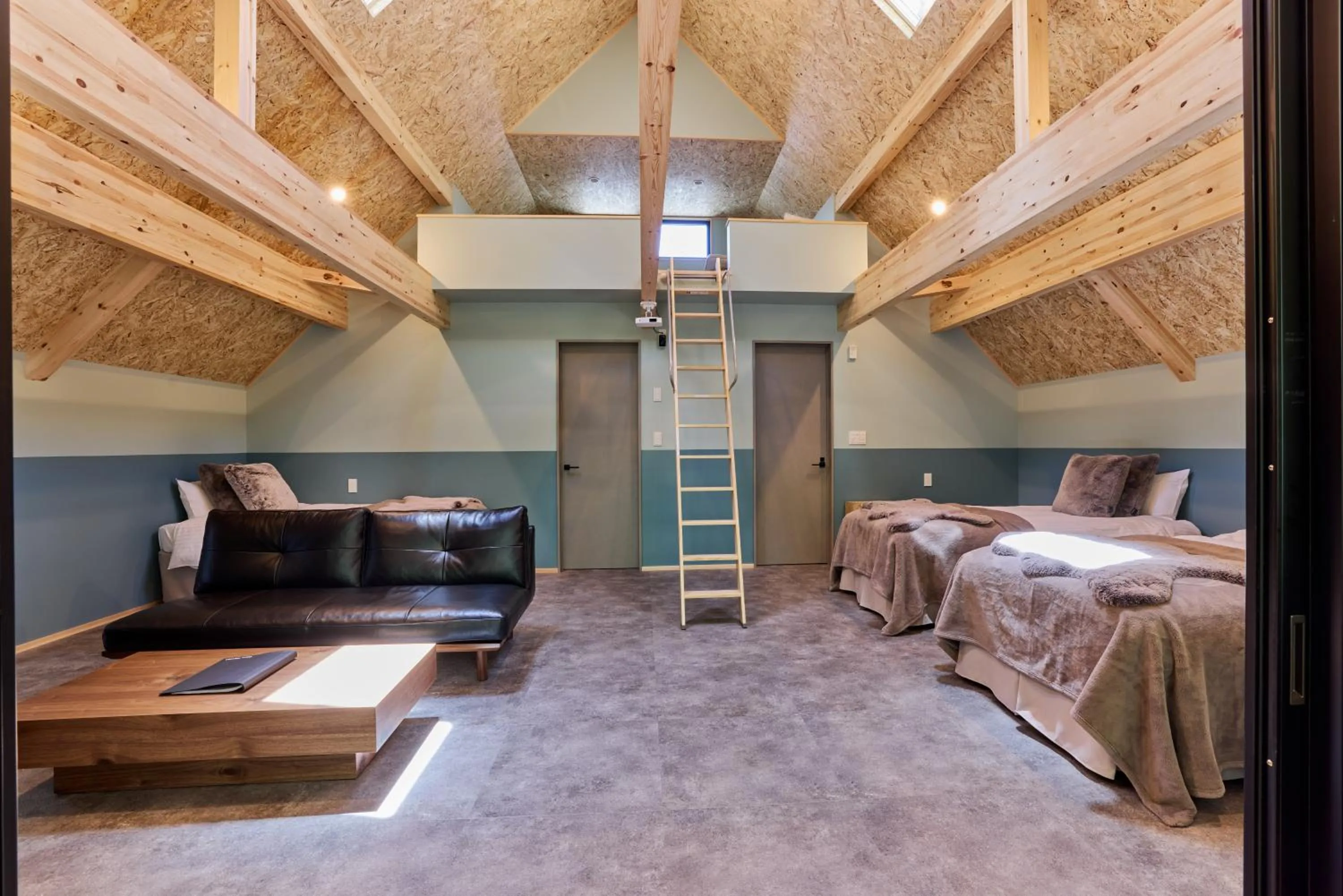 Bed in enico MtFuji Resort&Glamping