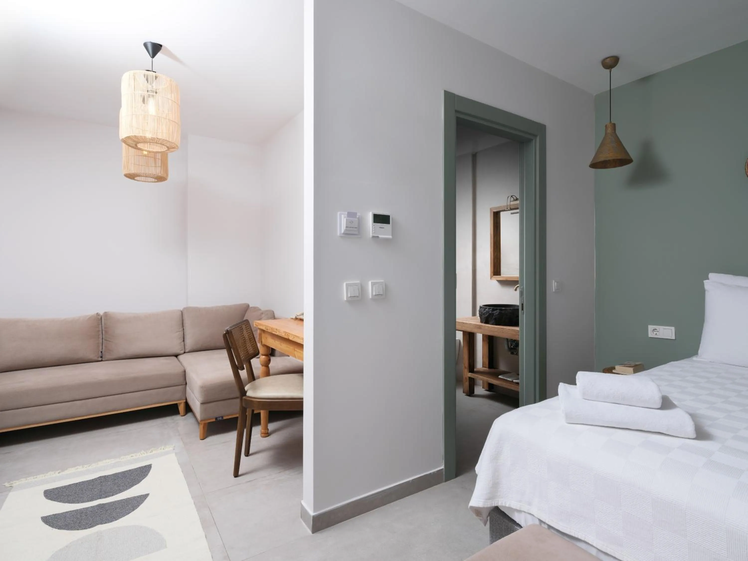 Bed in Cumbalıca Garden Hotel