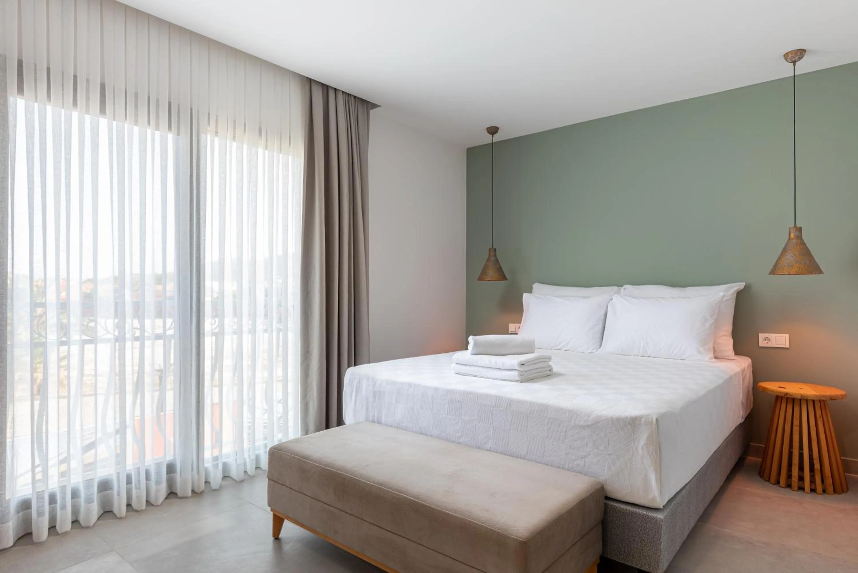 Bed in Cumbalıca Garden Hotel