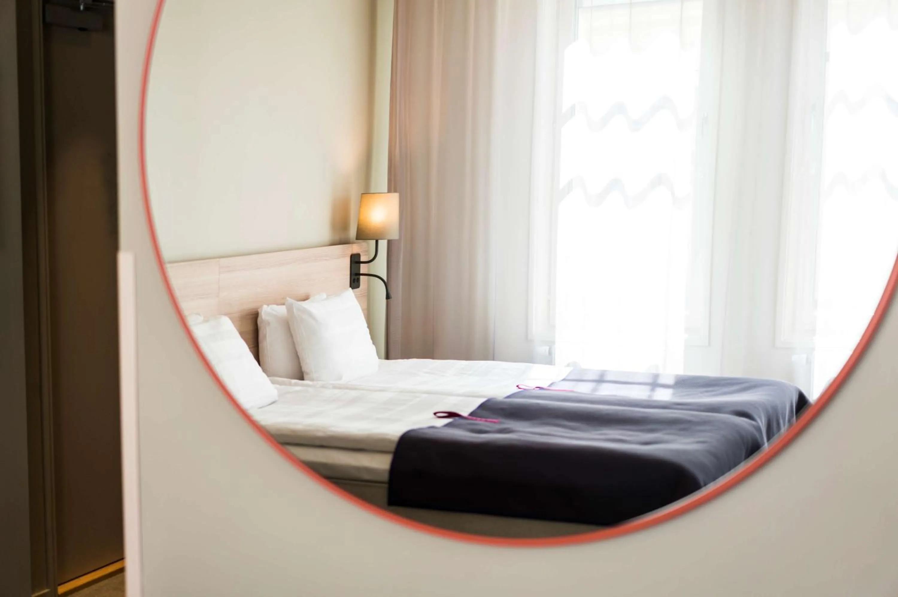 Bedroom, Bed in Scandic No 53