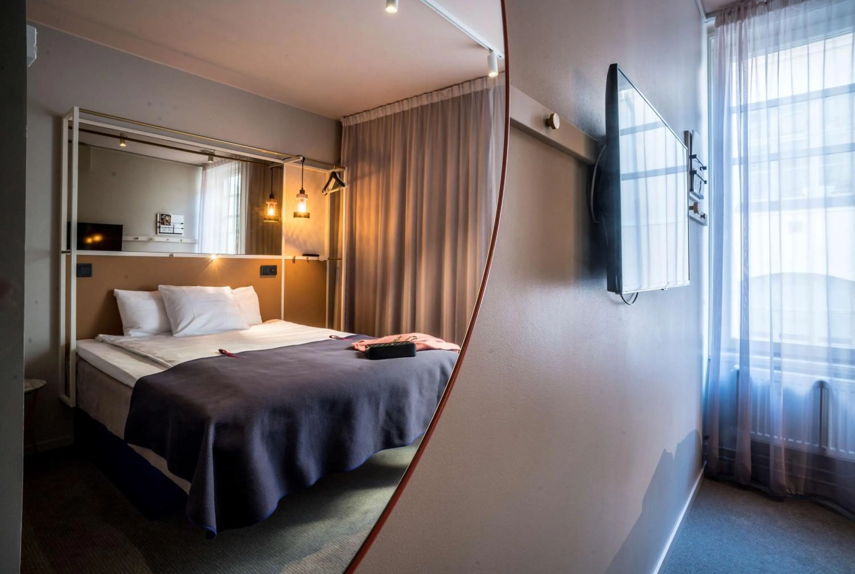 Bedroom, Bed in Scandic No 53