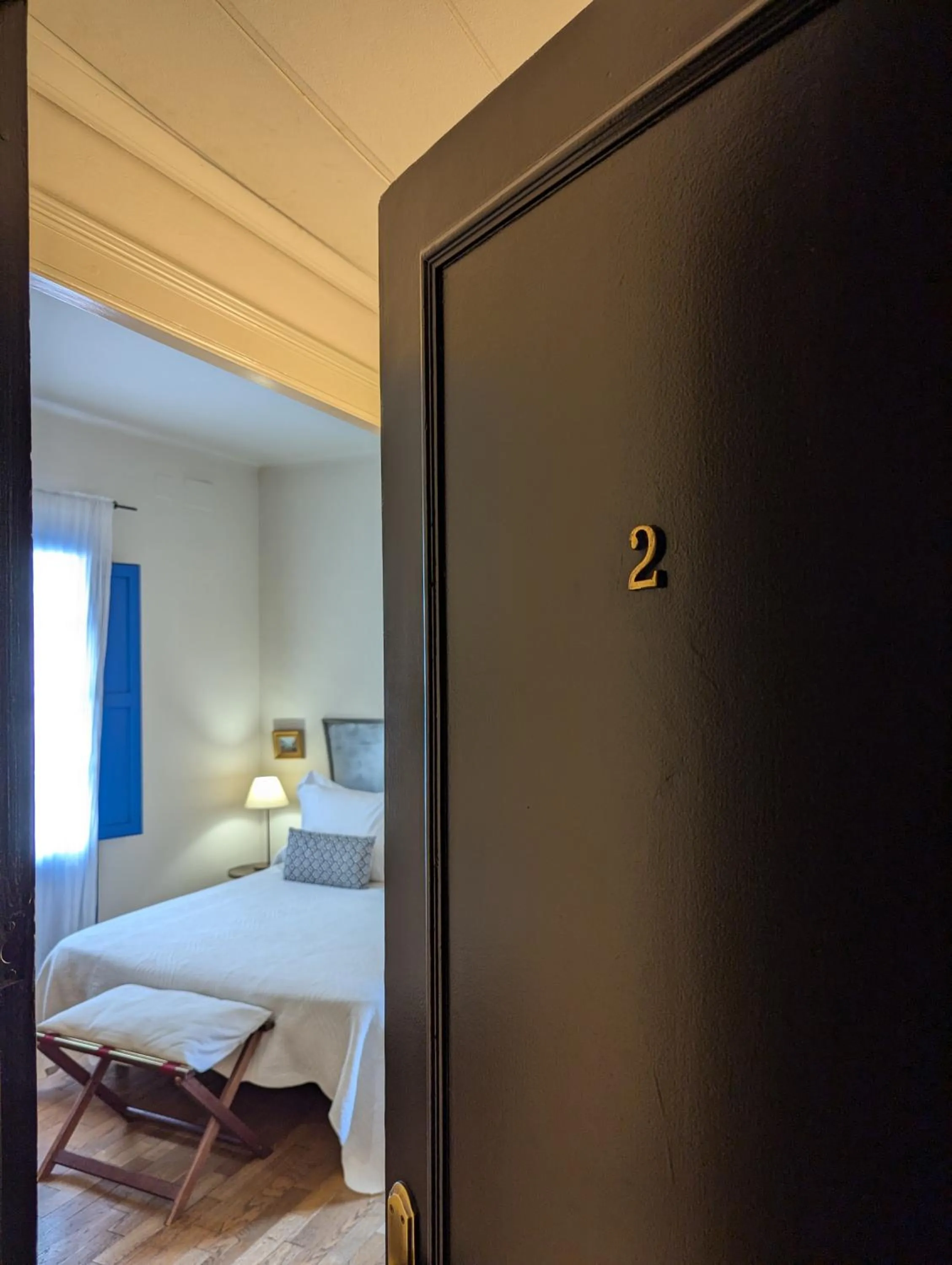 Bedroom, Bed in Hostal de la Plaça - Hotel Boutique