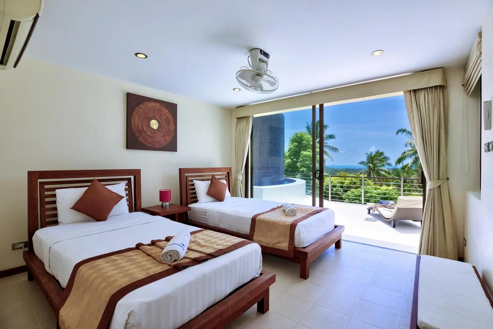 Bedroom, Bed in Villa Ma Phraaw - Ban Tai Ocean View Villa