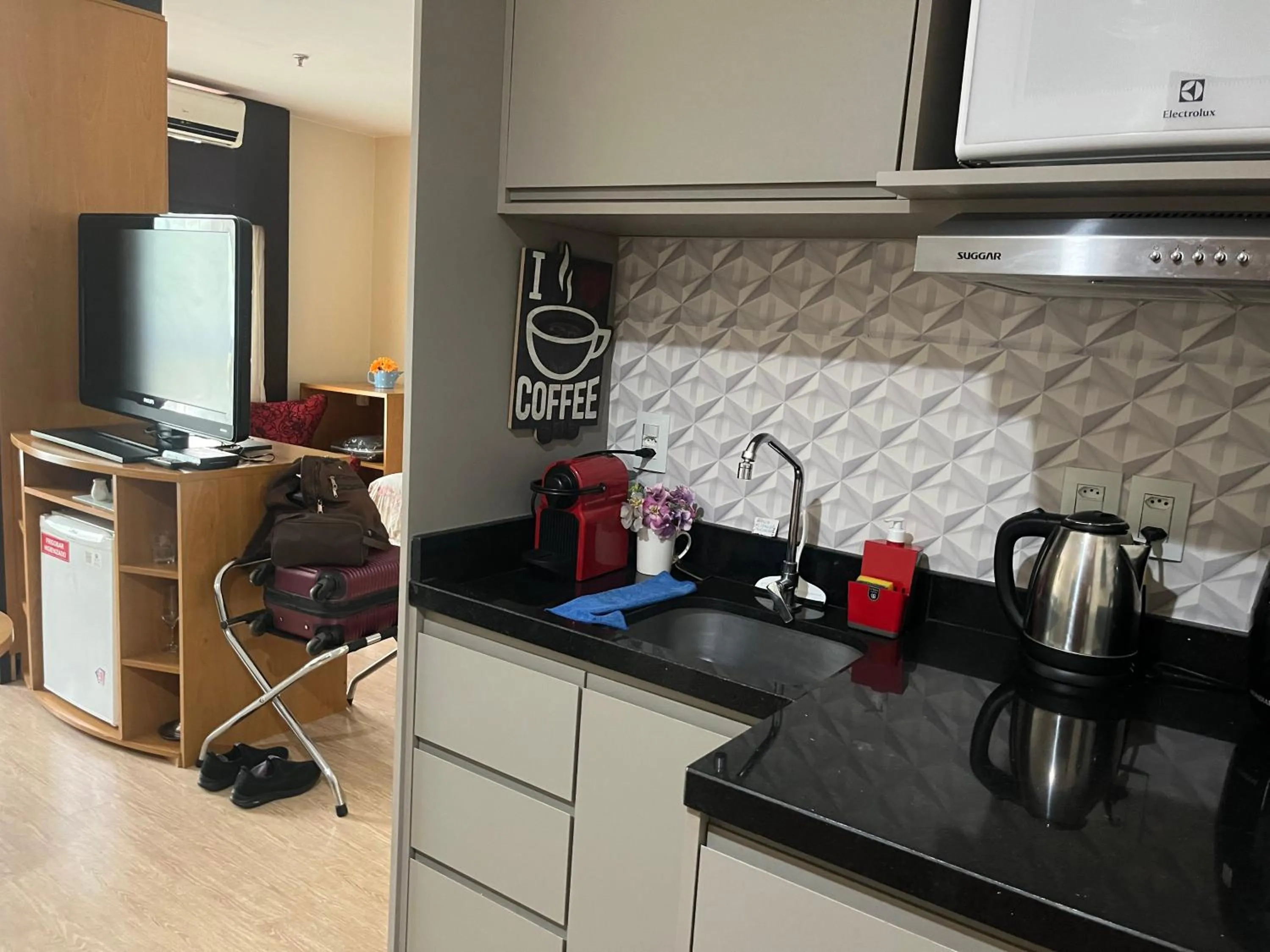 Quarto flat no Hotel Comfort de Taguatinga