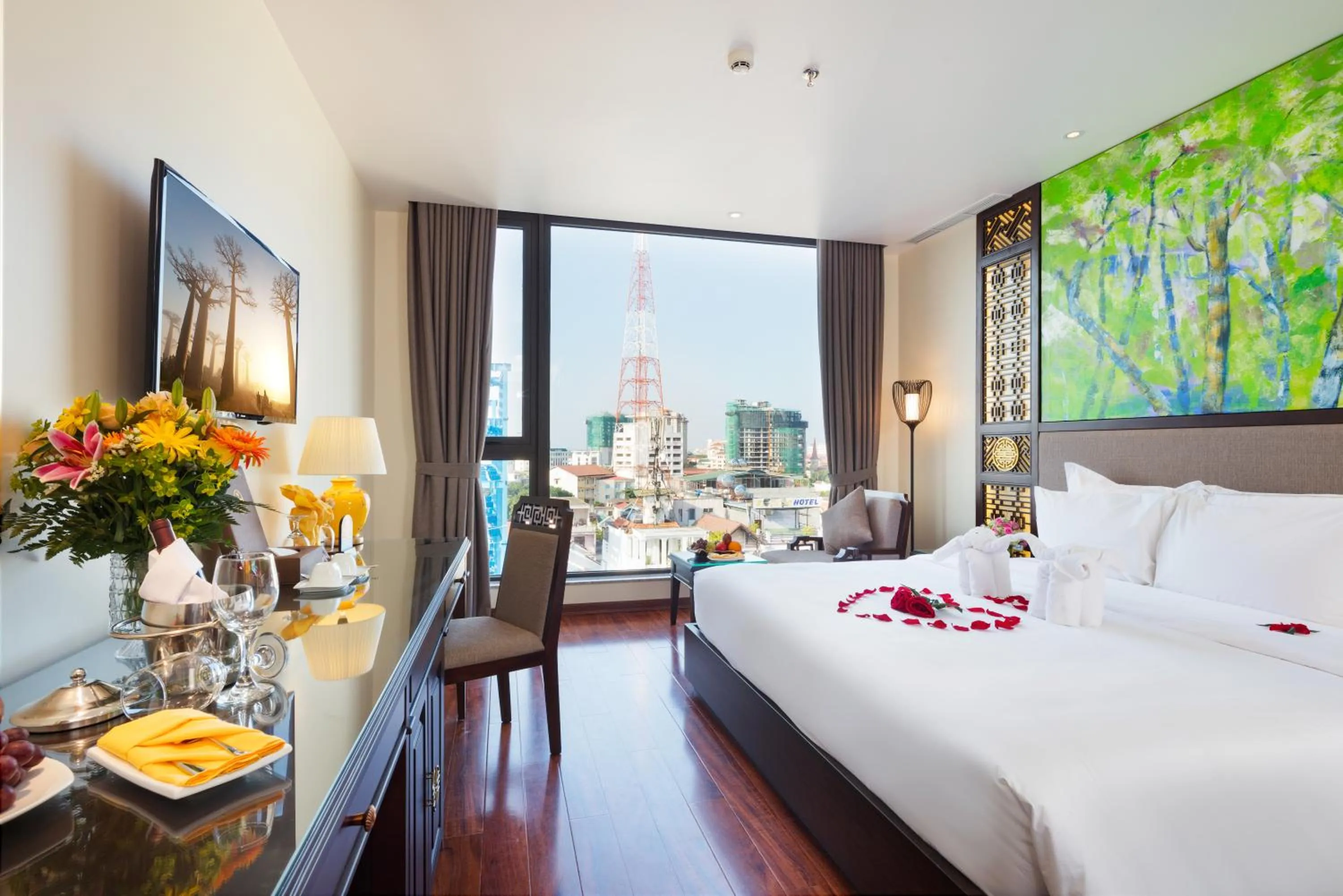 View (from property/room), Bed in Thanh Lich Royal Boutique