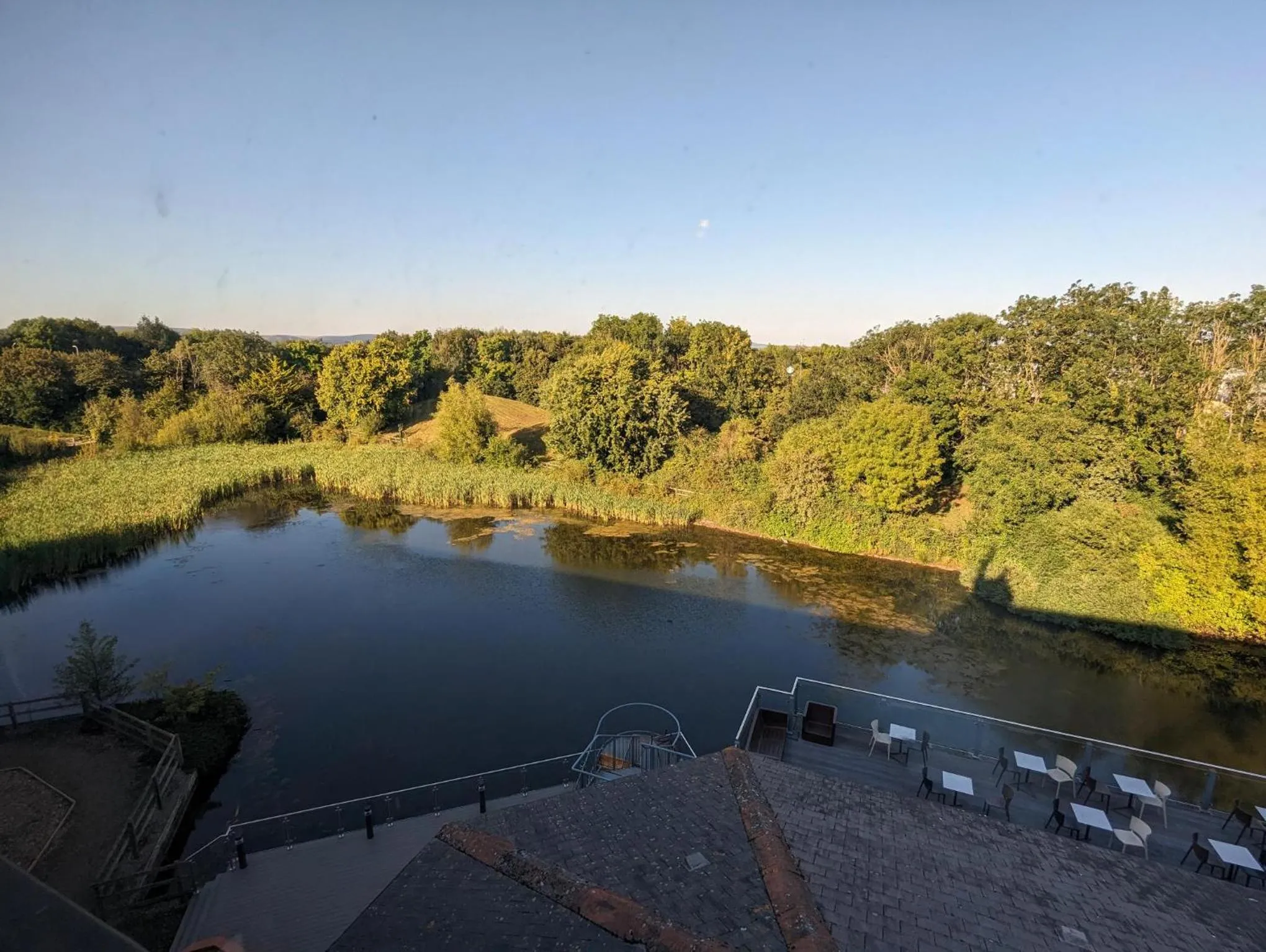 Lake view in The Copthorne Hotel Cardiff