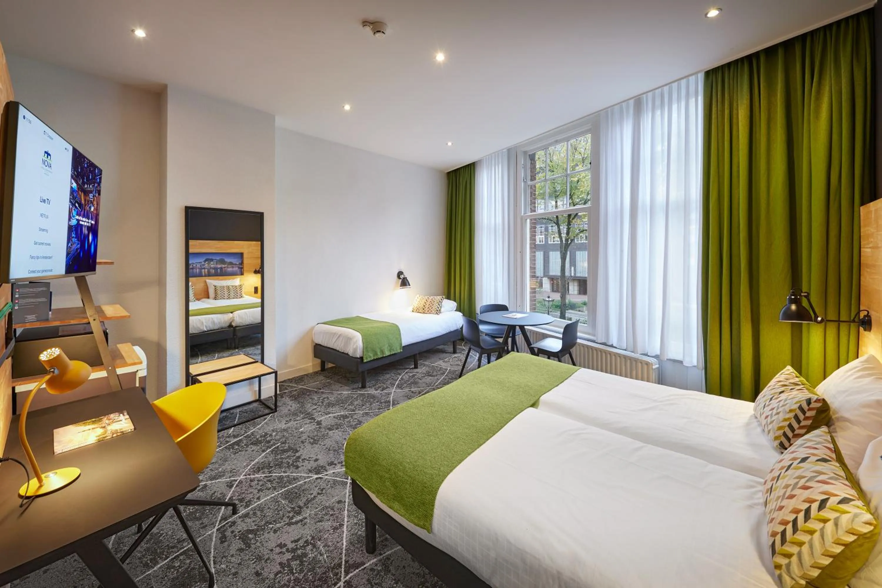 View (from property/room), Bed in Nova Hotel